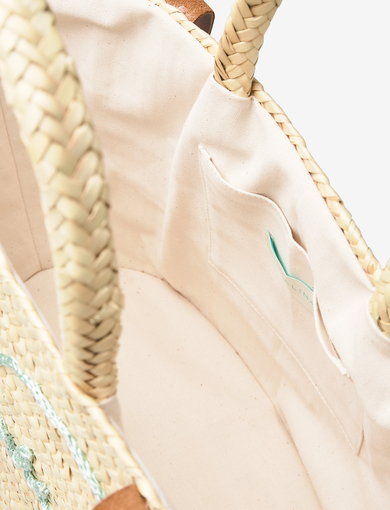 By Malina - Darling beach raffia tote - cream - 4