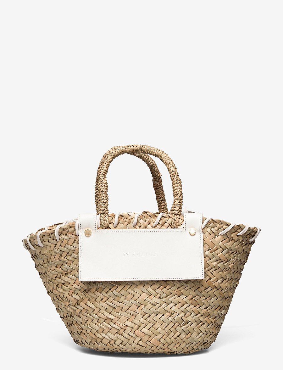Malina - Niki straw bag - shoppers - ivory - 1