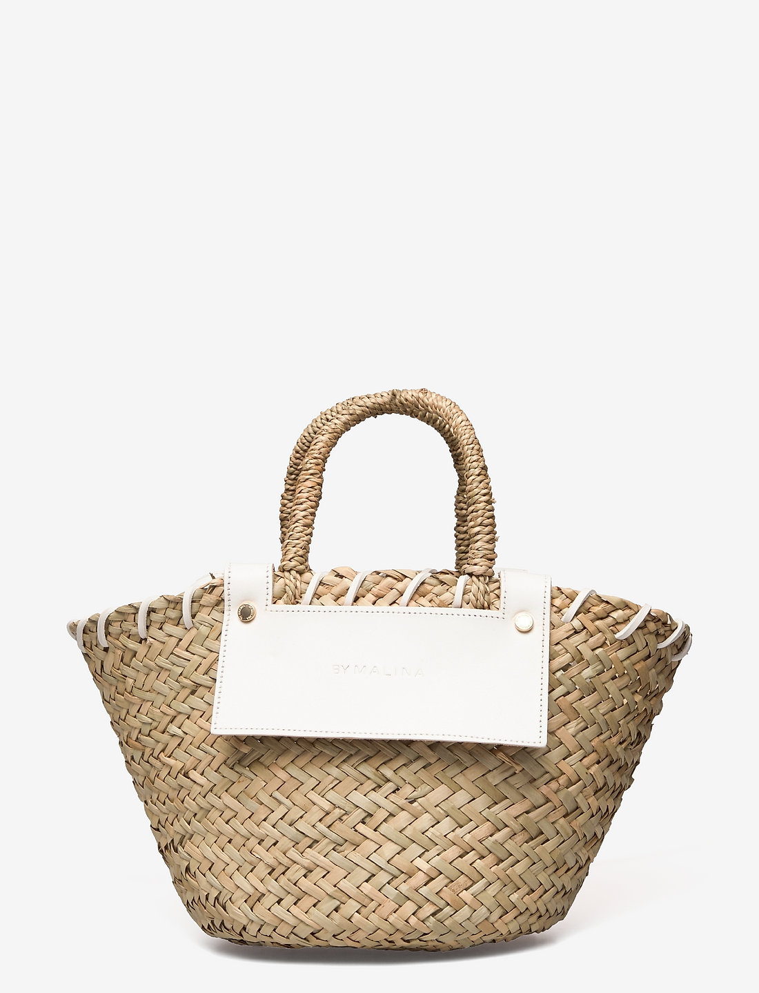 Malina - Niki straw bag - shoppers - ivory - 2