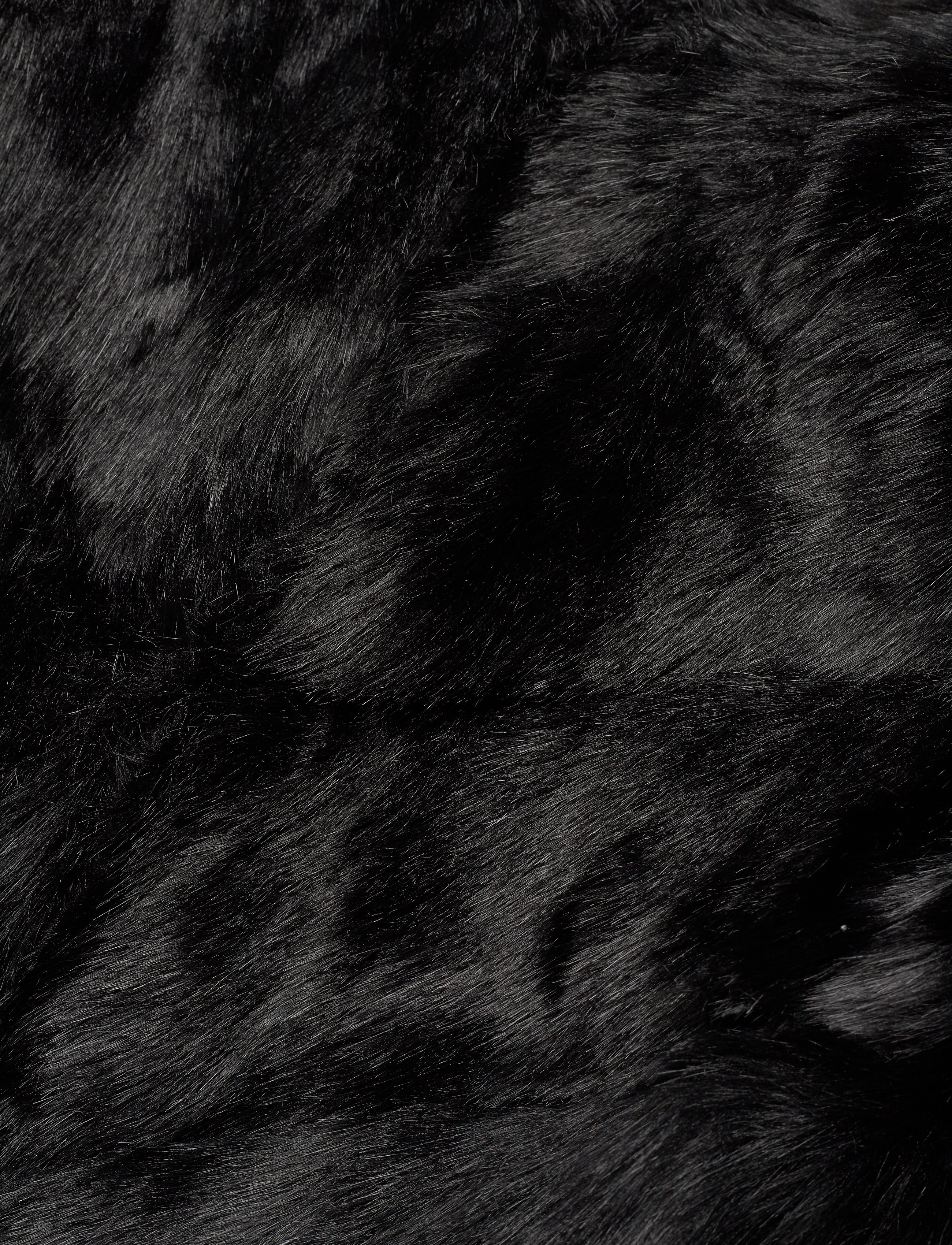 By Malina - Oria faux fur jacket - black - 4