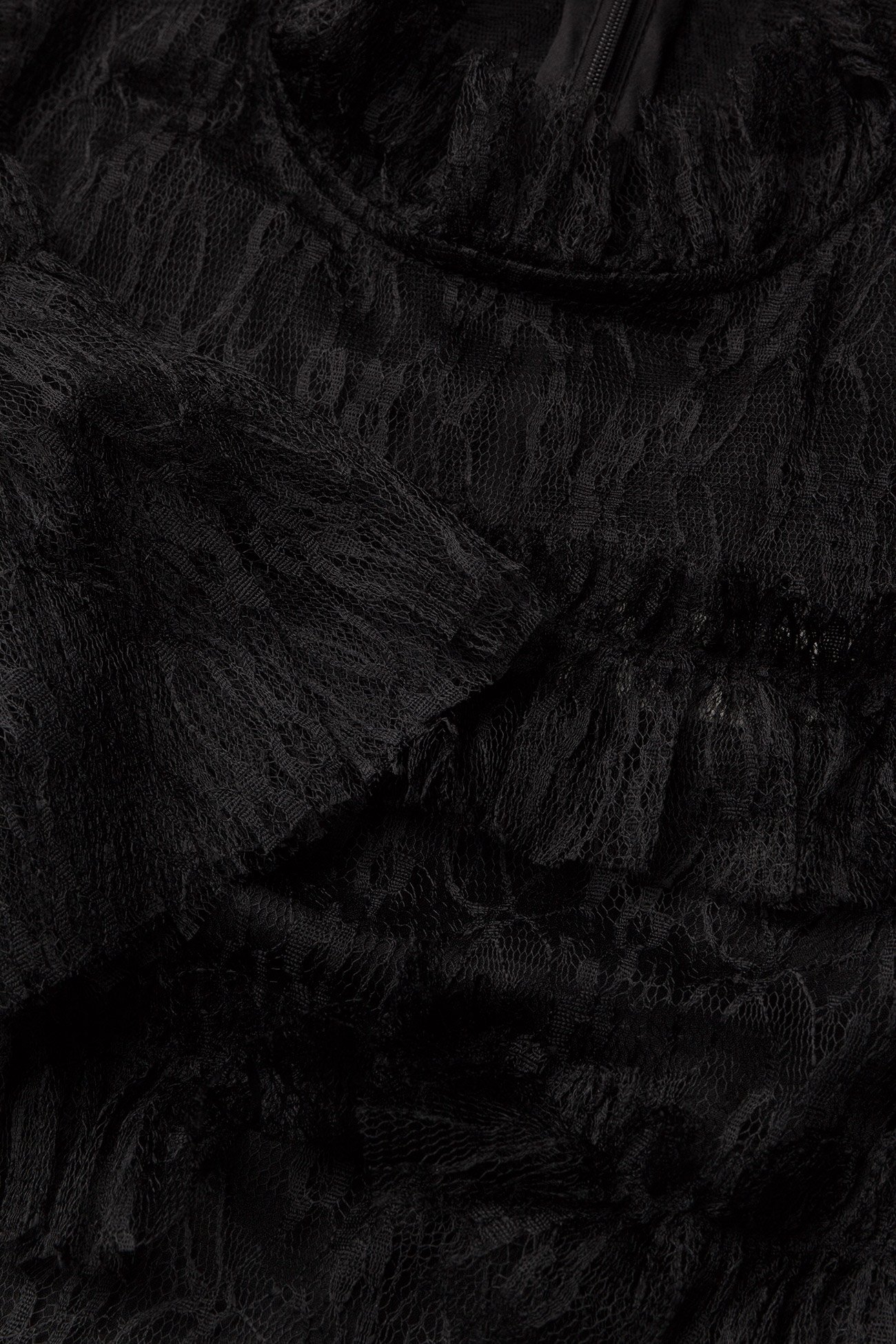 Malina - Carmine Long Sleeve Lace Maxi Dress - Õhtukleidid - black - 4