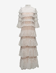 Carmine long sleeve maxi lace dress - CLOUDY WHITE