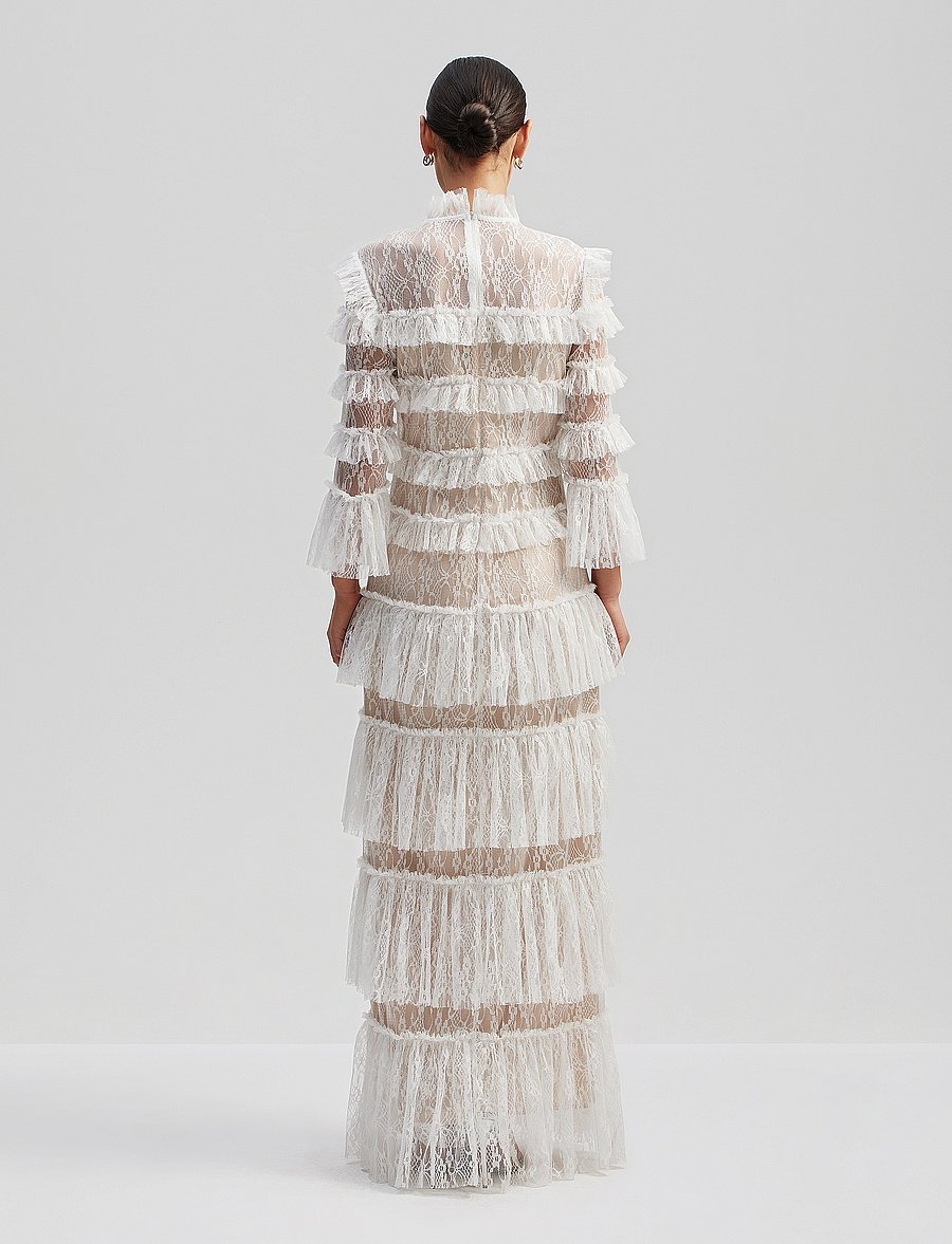 Malina - Carmine maxi dress - evening dresses - cloudy white - 3