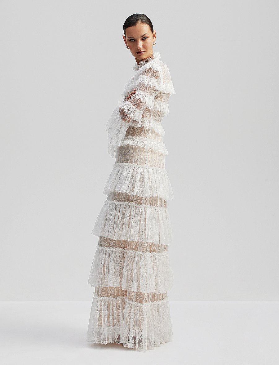 Malina - Carmine maxi dress - evening dresses - cloudy white - 4
