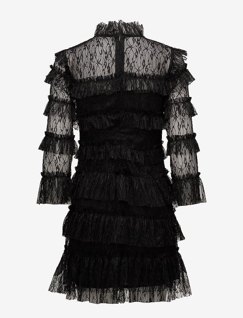 Malina - Carmine frill lace mini dress - cocktailkleider - black - 2