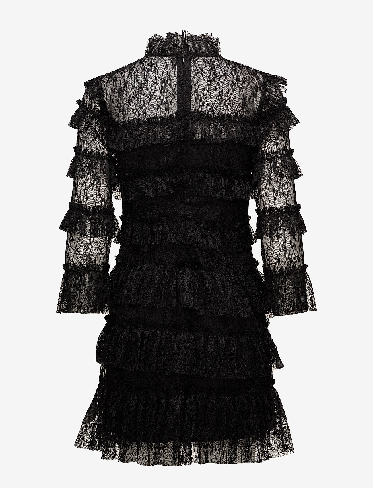Malina - Carmine frill lace mini dress - cocktailkleider - black - 2
