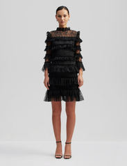 By Malina - Carmine mini dress - krótkie sukienki - black - 0