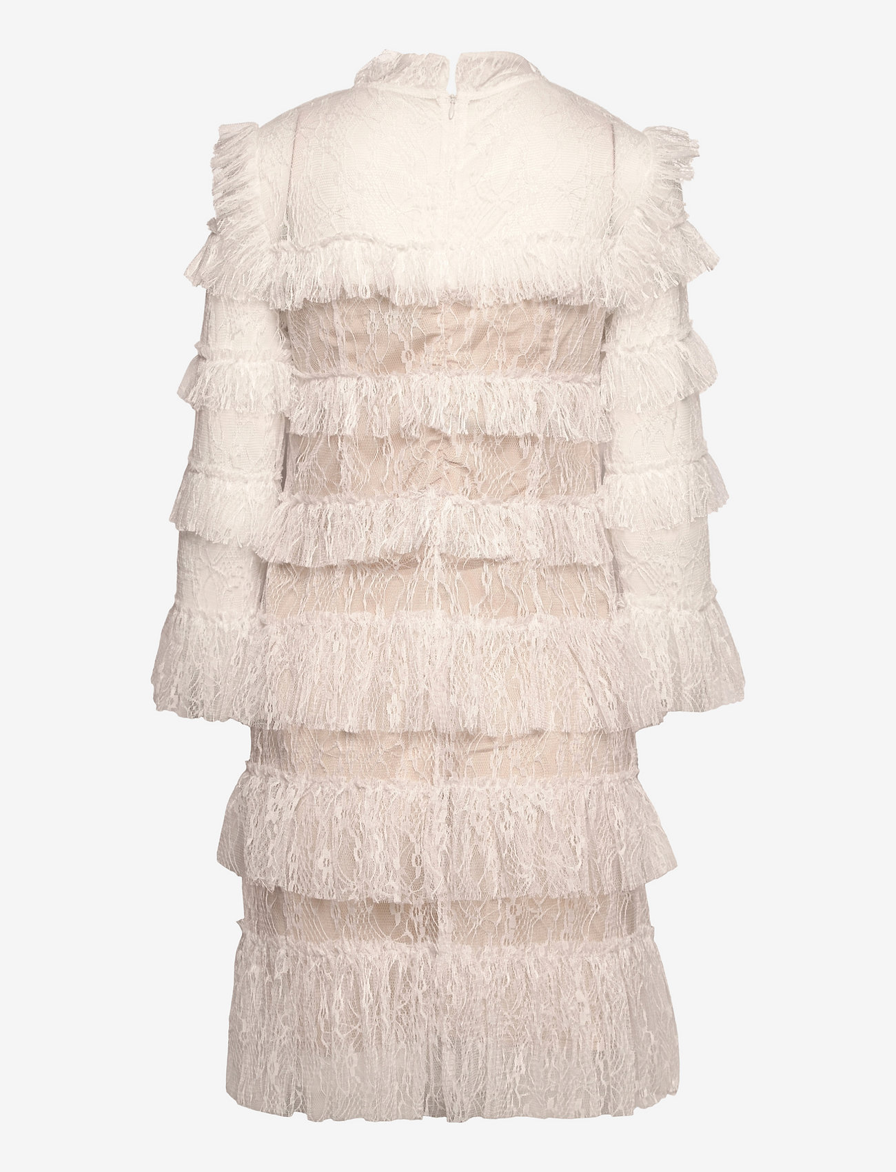 Malina - Carmine frill lace mini dress - cocktailklänningar - cloudy white - 2
