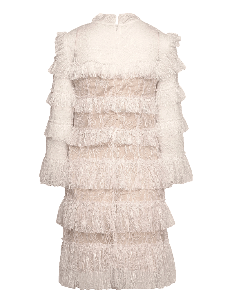 Malina - Carmine frill lace mini dress - cocktailklänningar - cloudy white - 2