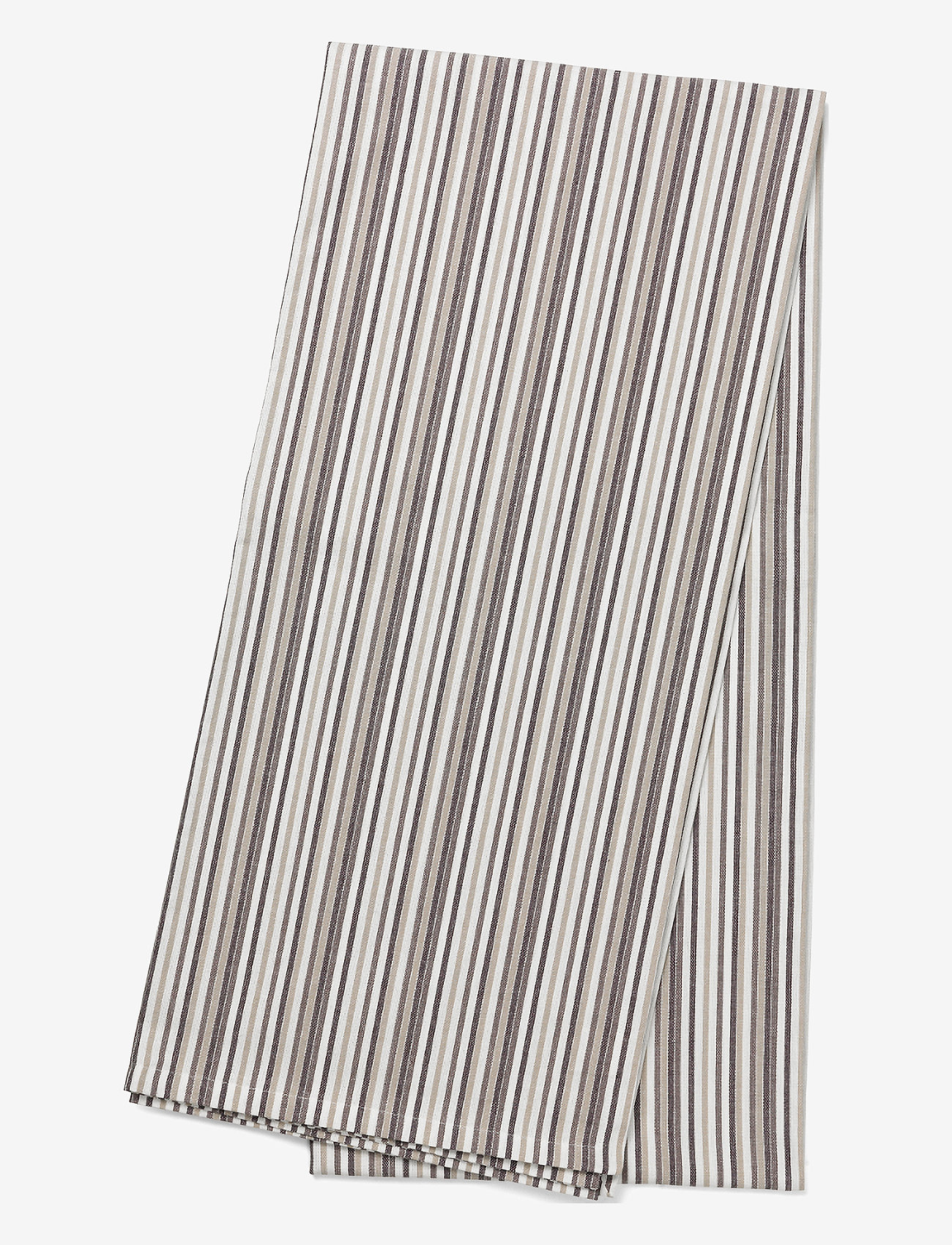By Mogensen - Table-cloth Small Stripes - laudlinad - grey, brown, black, white - 0