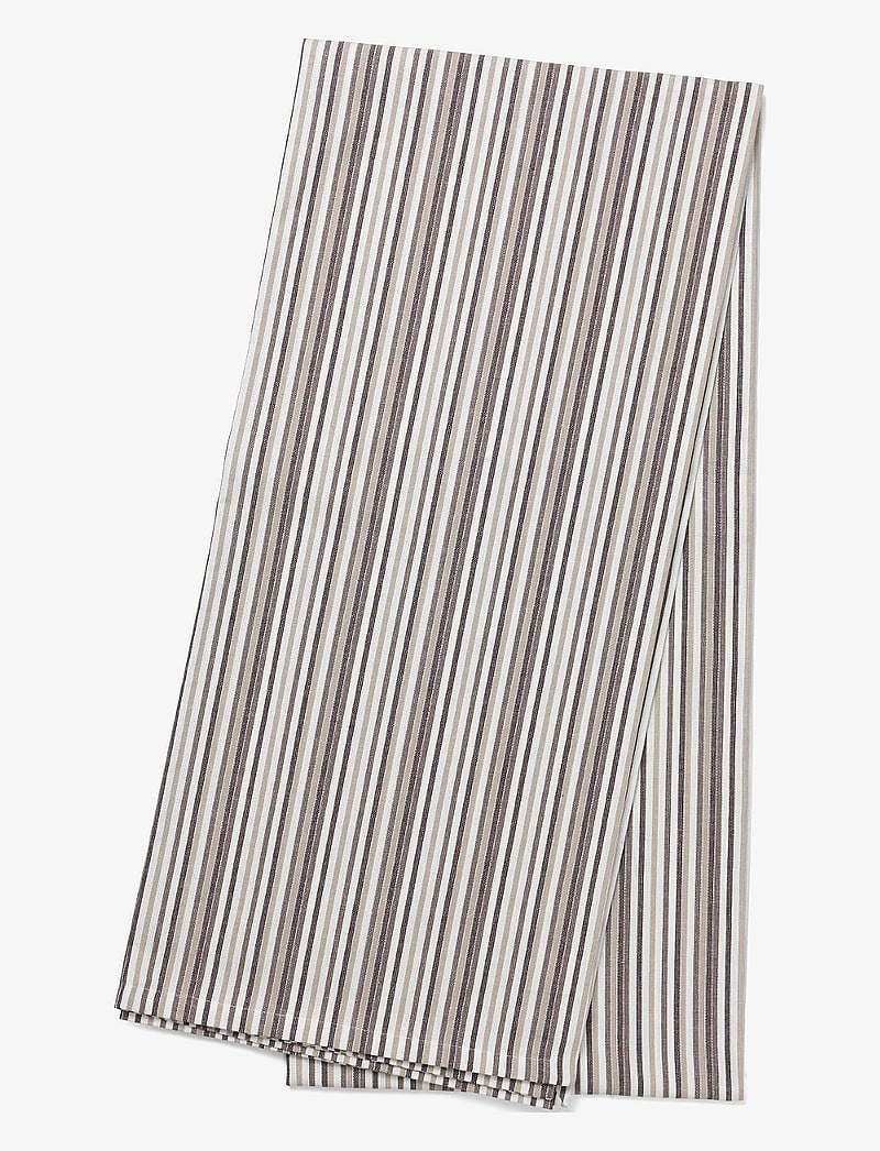 By Mogensen - Table-cloth Small Stripes - tischdecken & tischläufer - grey, brown, black, white - 0