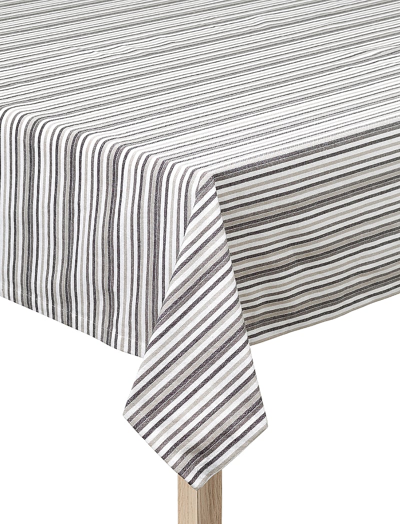 By Mogensen - Table-cloth Small Stripes - tischdecken & tischläufer - grey, brown, black, white - 3