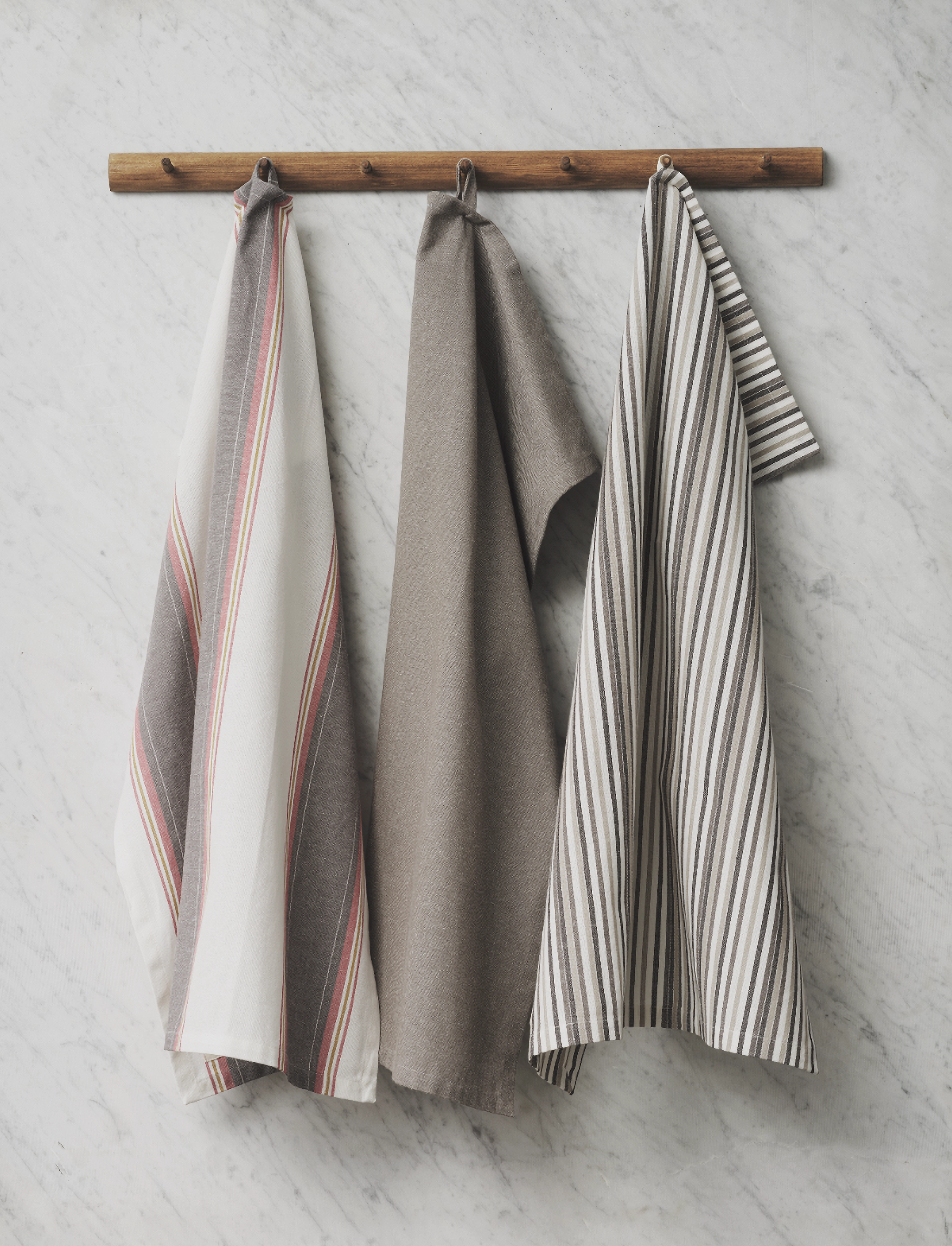 By Mogensen - Disktrasa Small stripes - grey, brown, black, white - 3