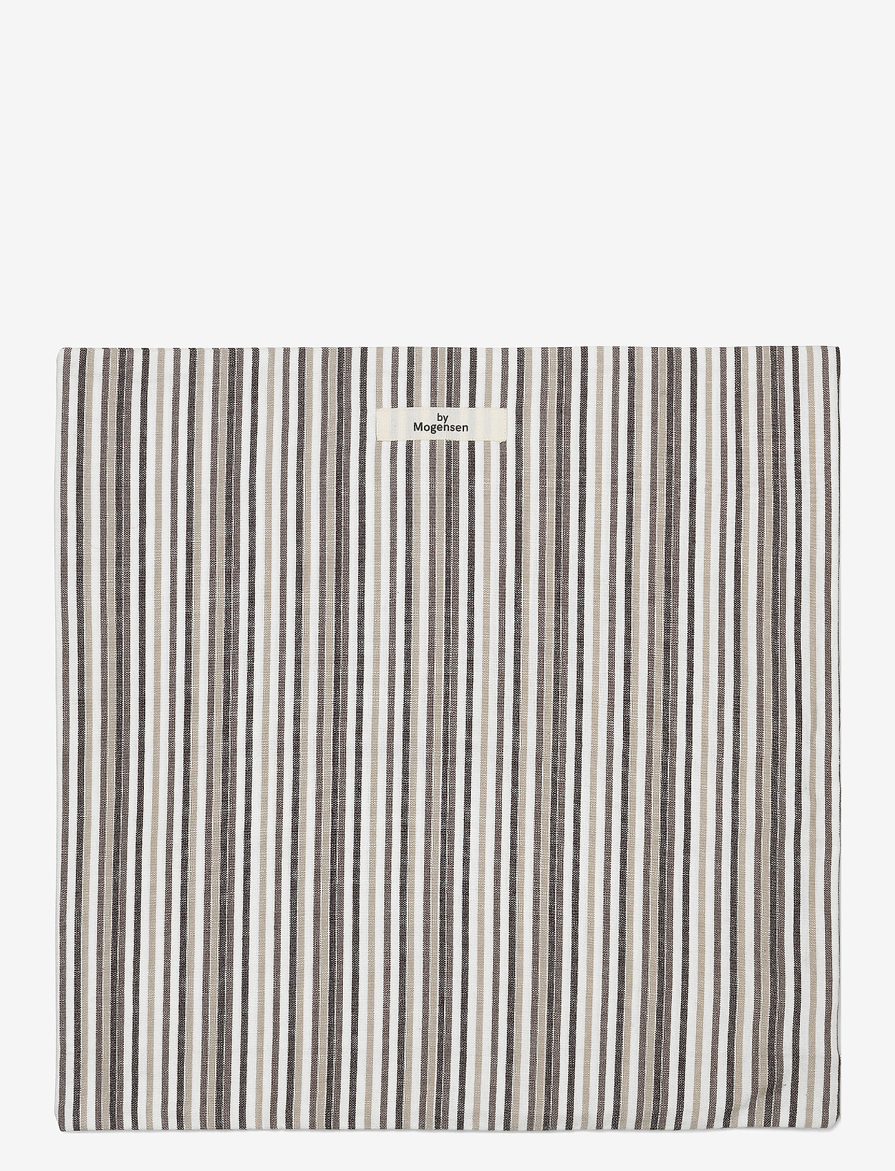 By Mogensen - Pillow cover Small Stripes - pillow cases - grey, creme, dark grey, white - 0