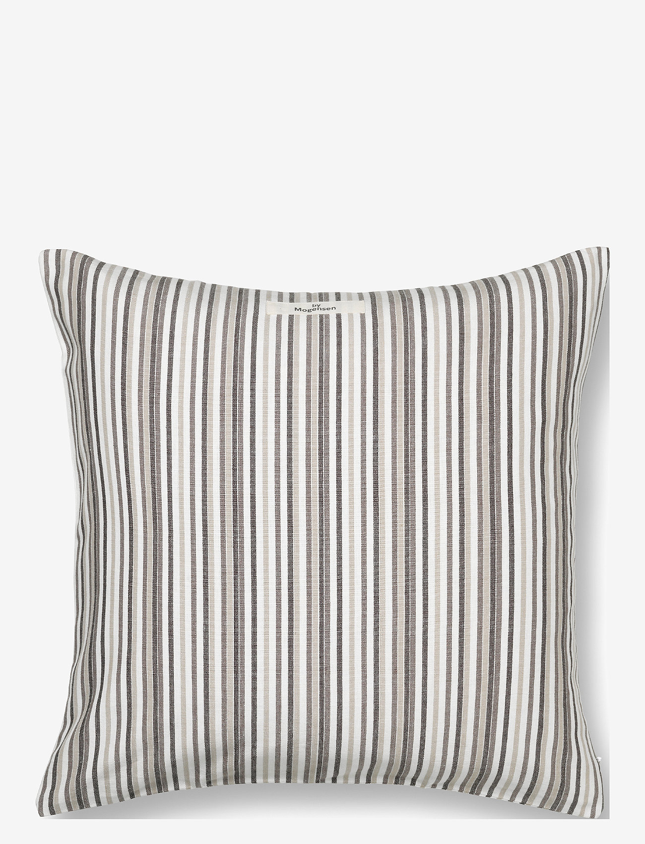 By Mogensen - Pillow cover Small Stripes - pillow cases - grey, creme, dark grey, white - 1