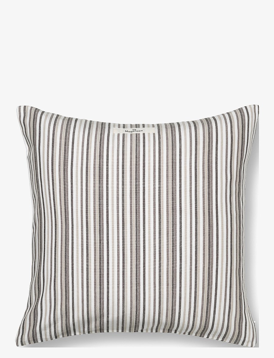 By Mogensen - Pillow cover Small Stripes - madalaimad hinnad - grey, creme, dark grey, white - 1