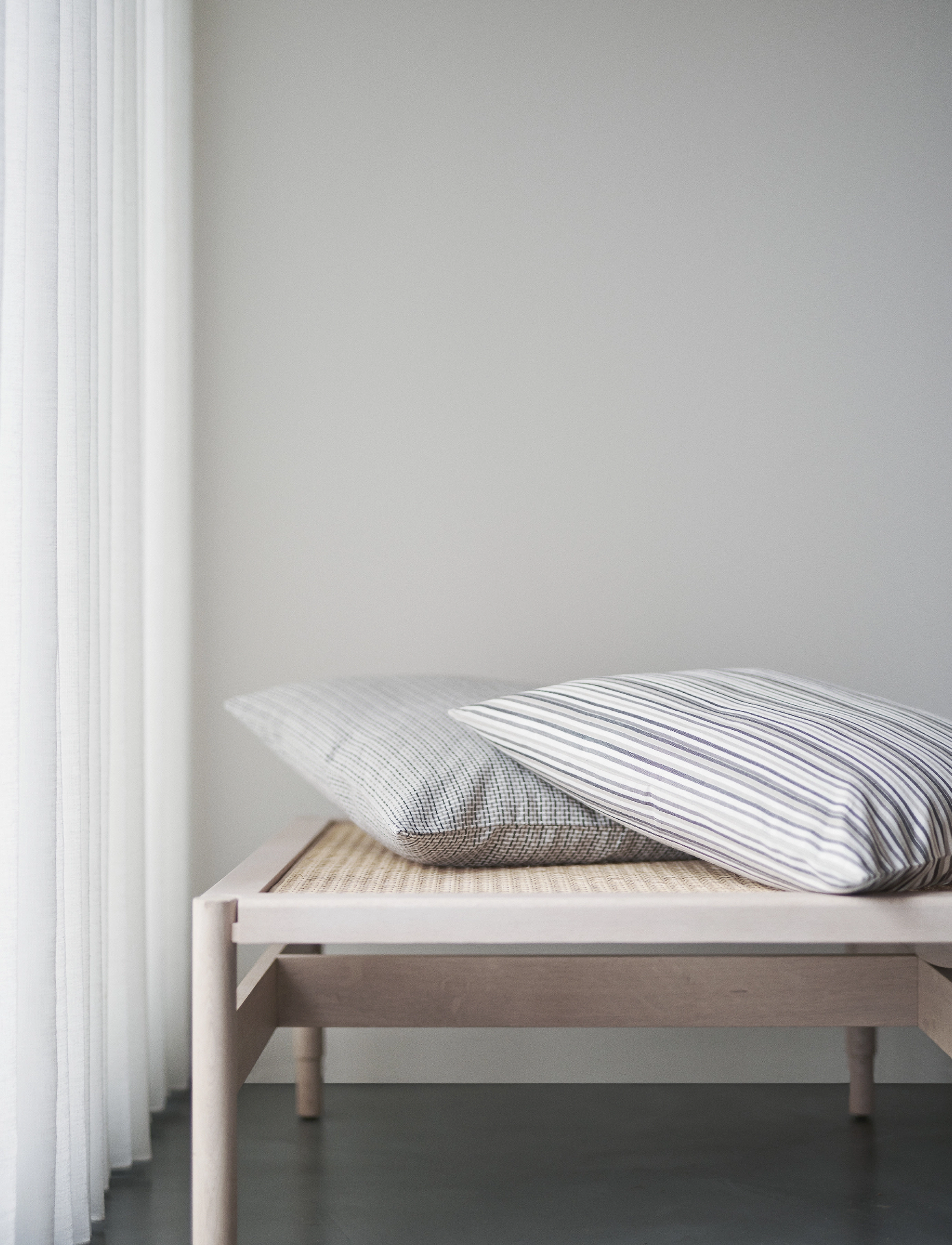 By Mogensen Pudebetræk Small Stripes, 50X50 cm, Bedtextiles, Grau - Pillow Cases, Homeware