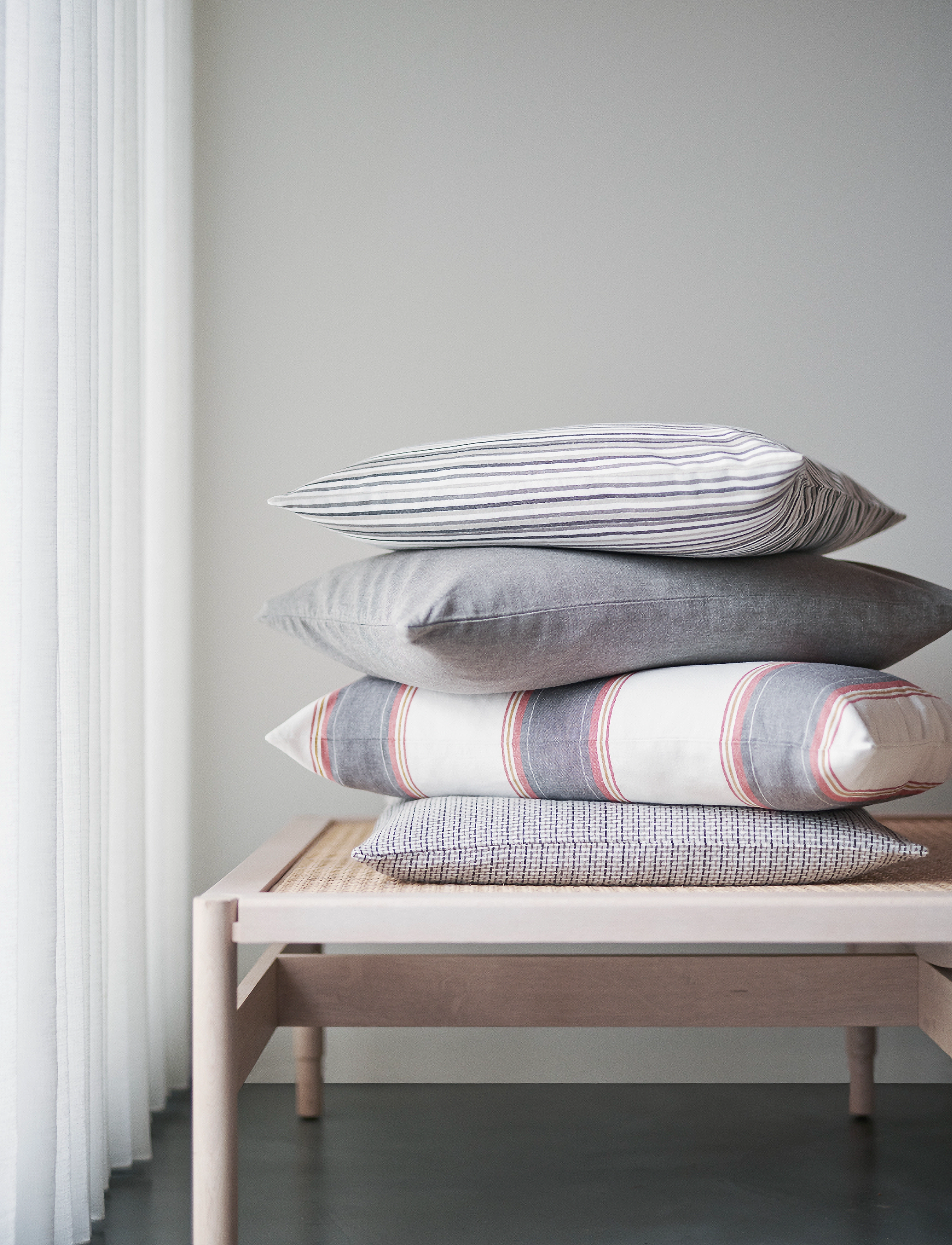 By Mogensen Pudebetræk Kaki, 50X50 cm, Bedtextiles, Grau - Pillow Cases, Homeware
