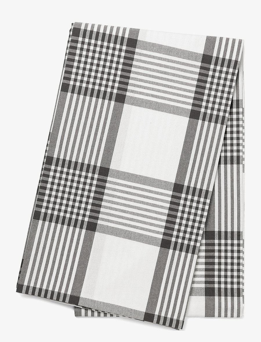 By Mogensen - Table-cloth Large Checks - tischdecken & tischläufer - grey, white - 0