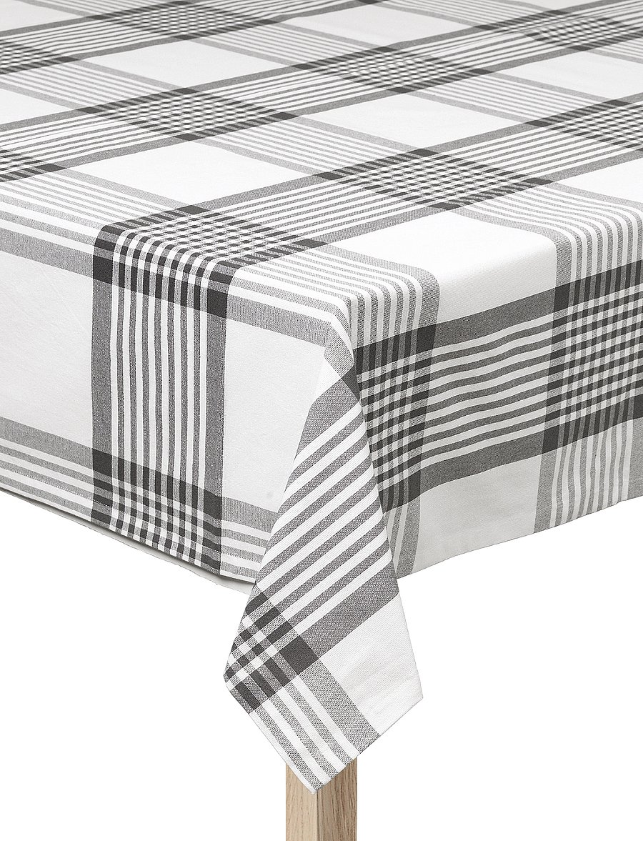 By Mogensen - Table-cloth Large Checks - laudlinad - grey, white - 4