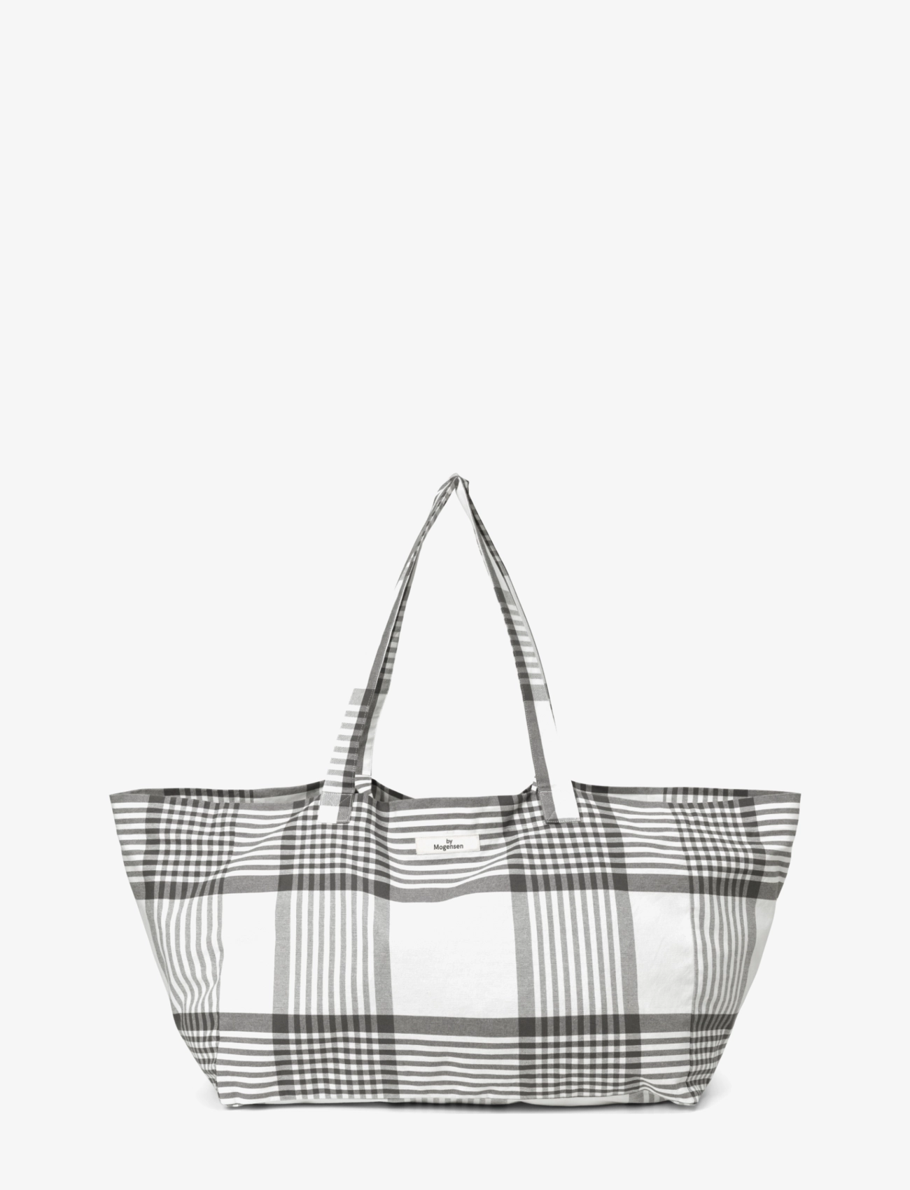 By Mogensen Shopperbag Large Checks - Tasker - GREY, WHITE / grey