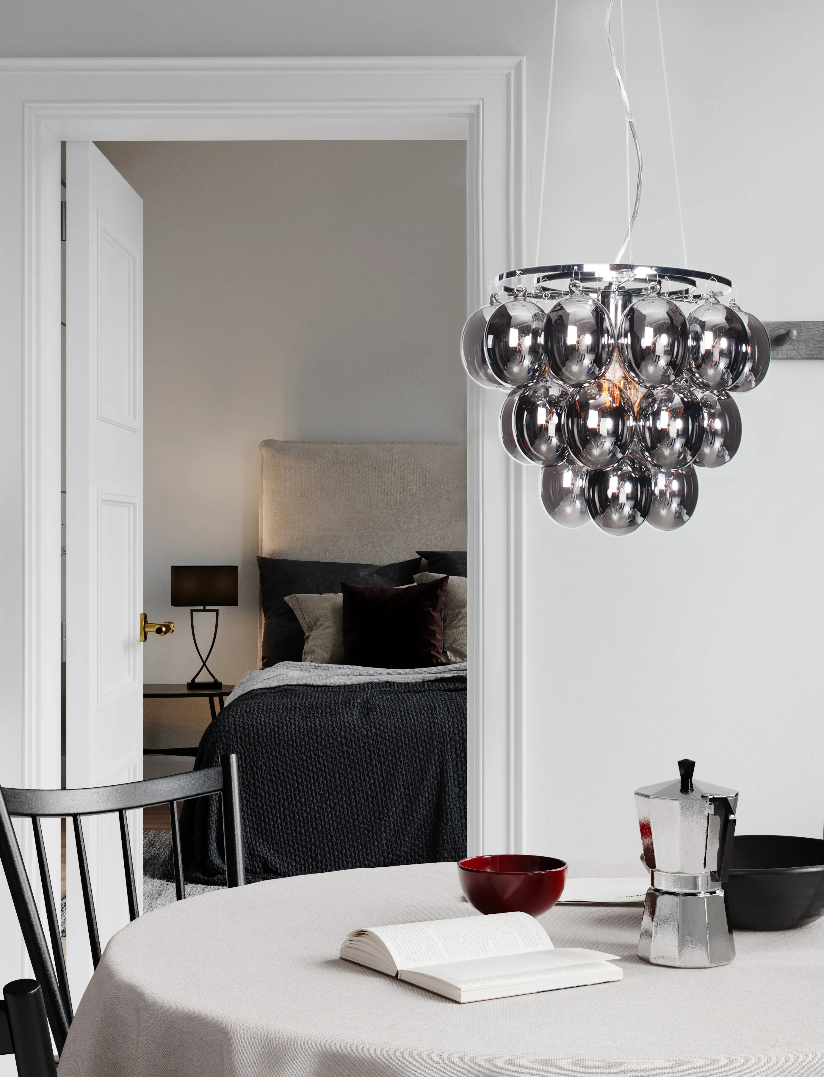 By Rydéns Bubbles Taklampa Rökgrå, Ø 35 cm, Ceiling Lamps, Silber - Pendant Homeware