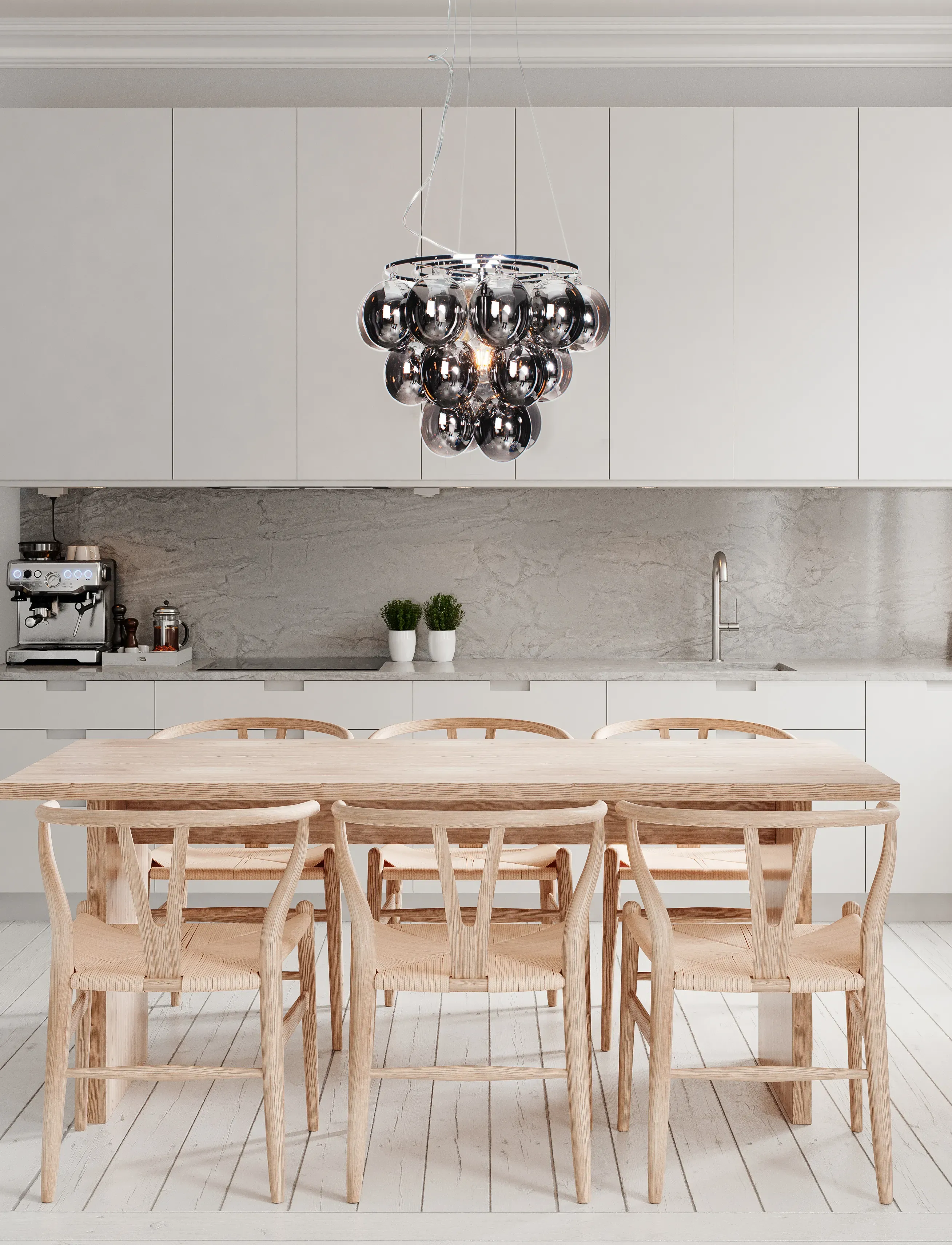 By Rydéns Bubbles Taklampa Rökgrå, Ø 50 cm, Ceiling Lamps, Silber - Pendant Homeware