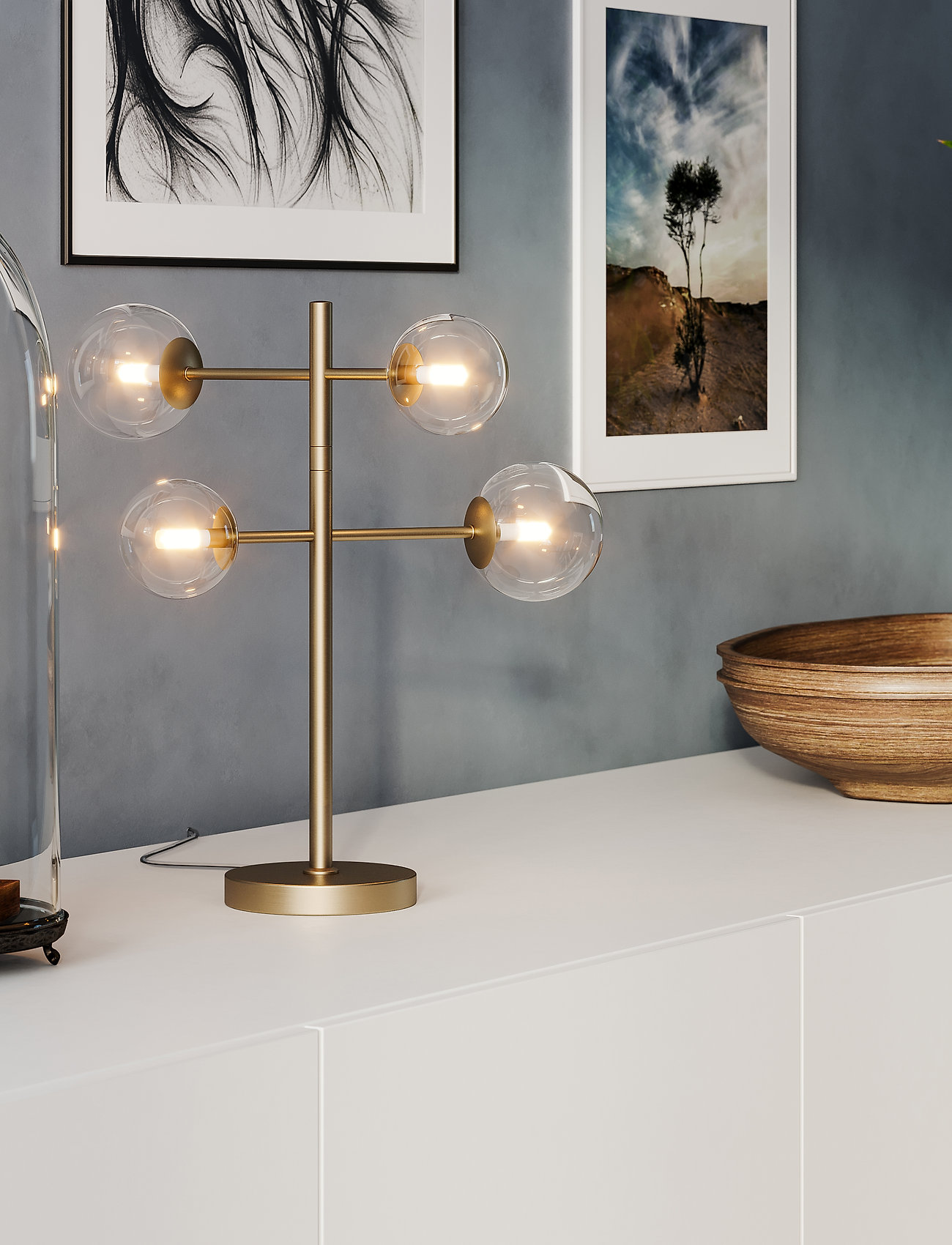 By Rydéns - Avenue Table lamp - desk & table lamps - gold - 1