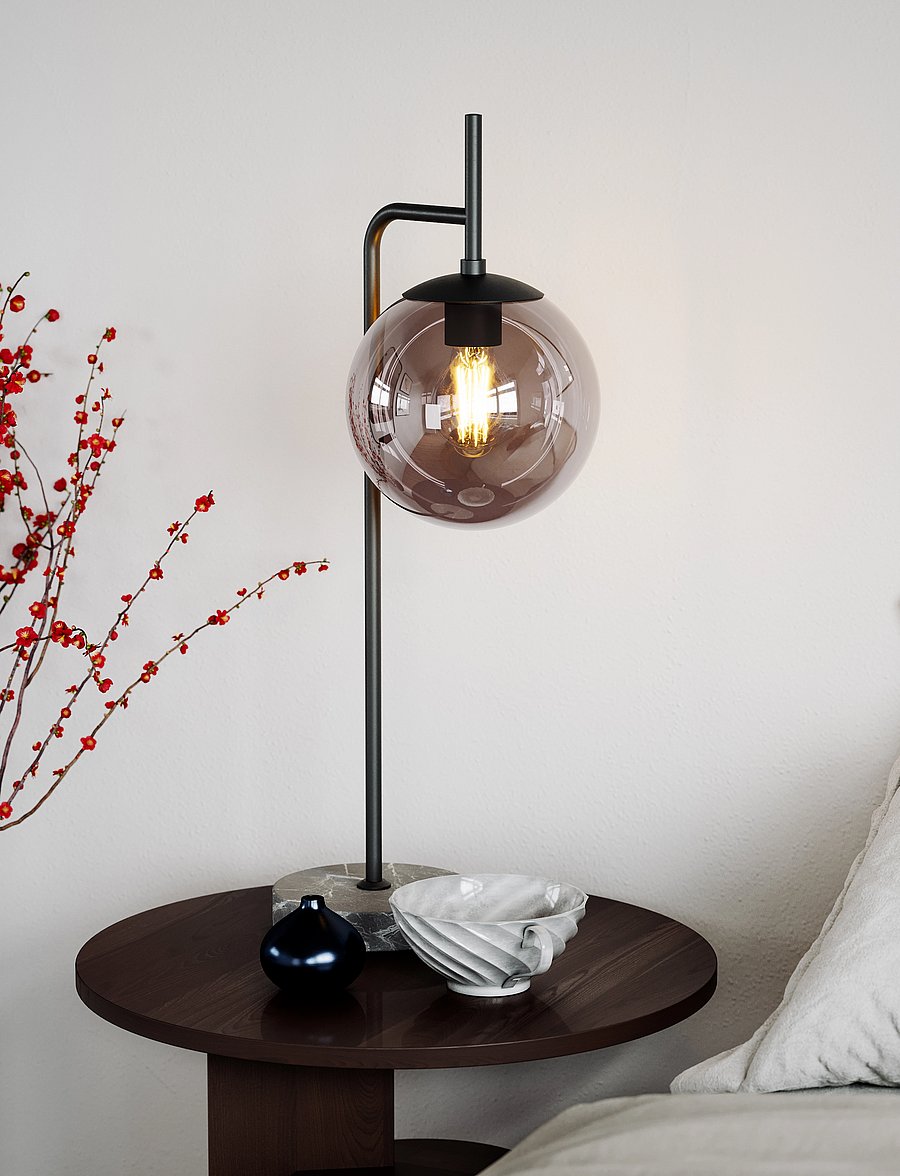 By Rydéns - Boyle table lamp - laualambid - smokey - 2