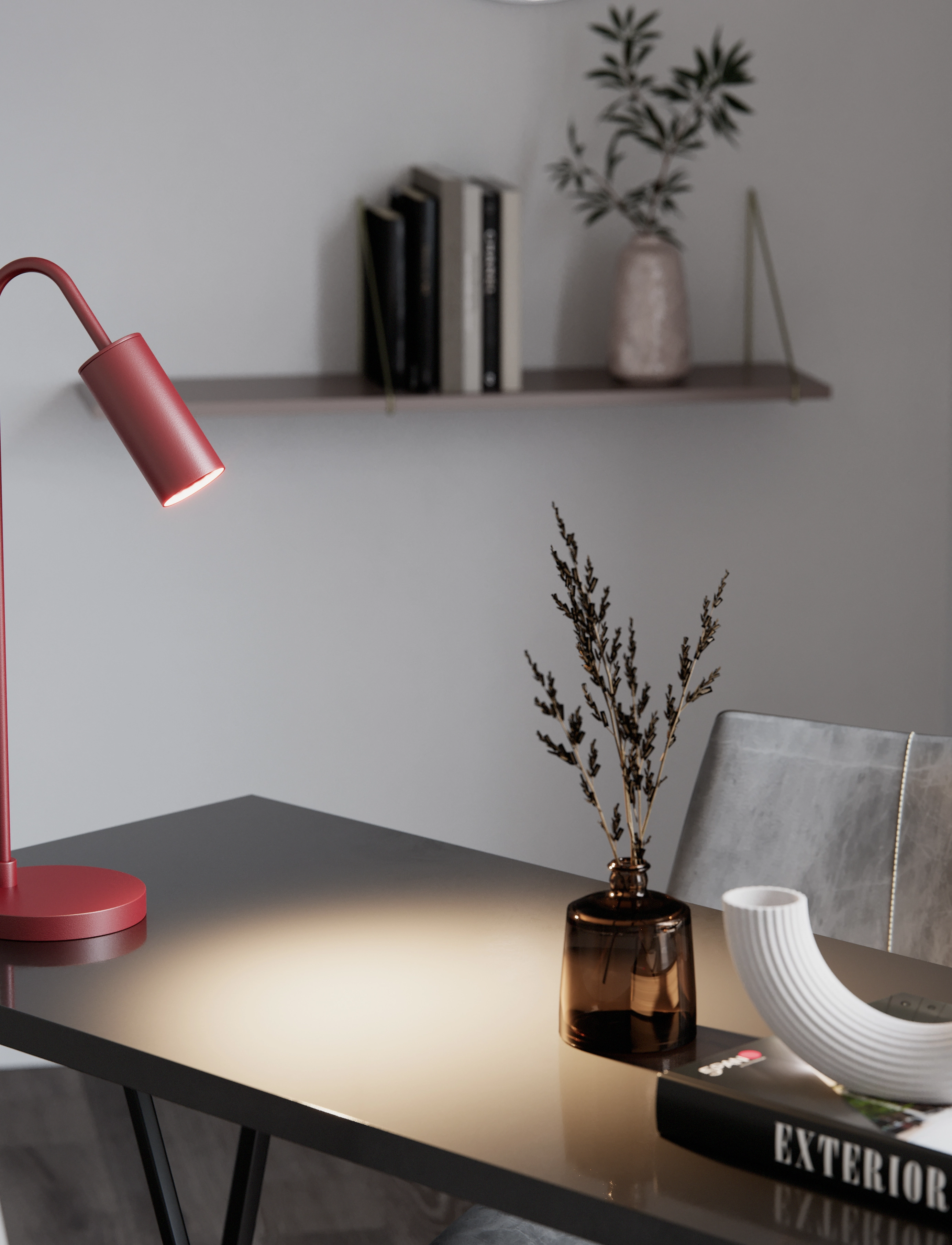 By Rydéns - Curve bordslampa - bordslampor - red - 2