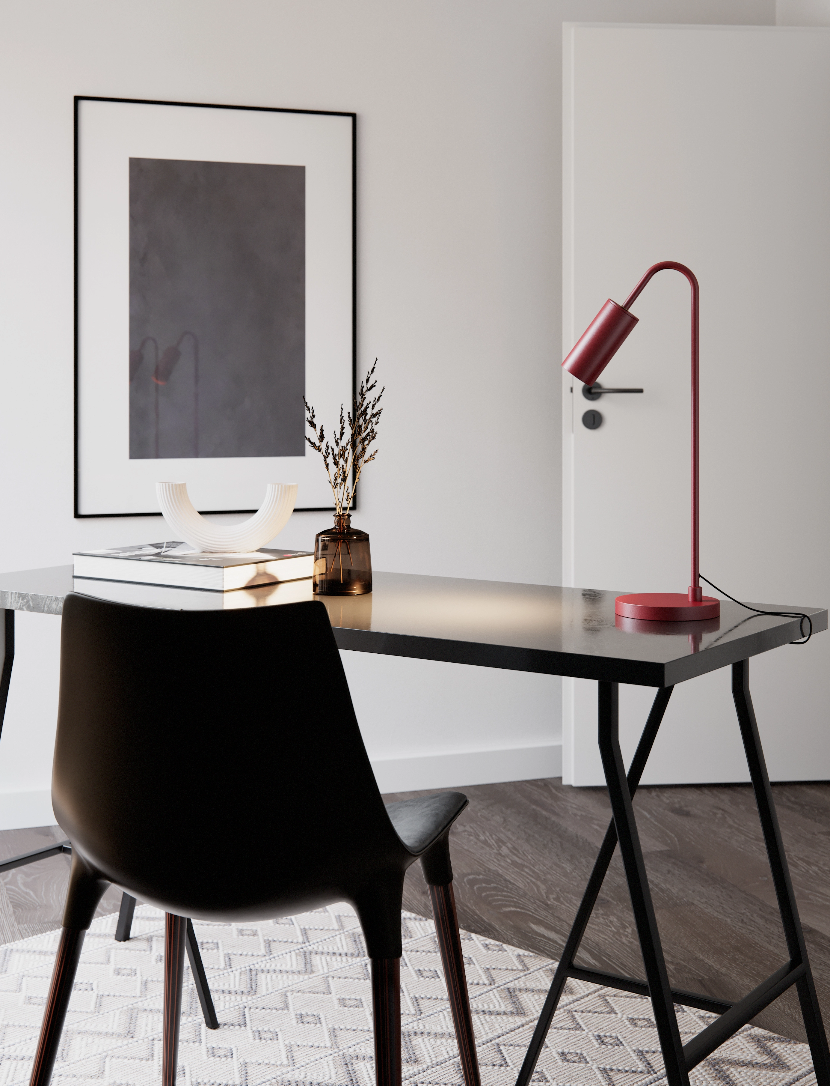 By Rydéns - Curve bordslampa - bordslampor - red - 3