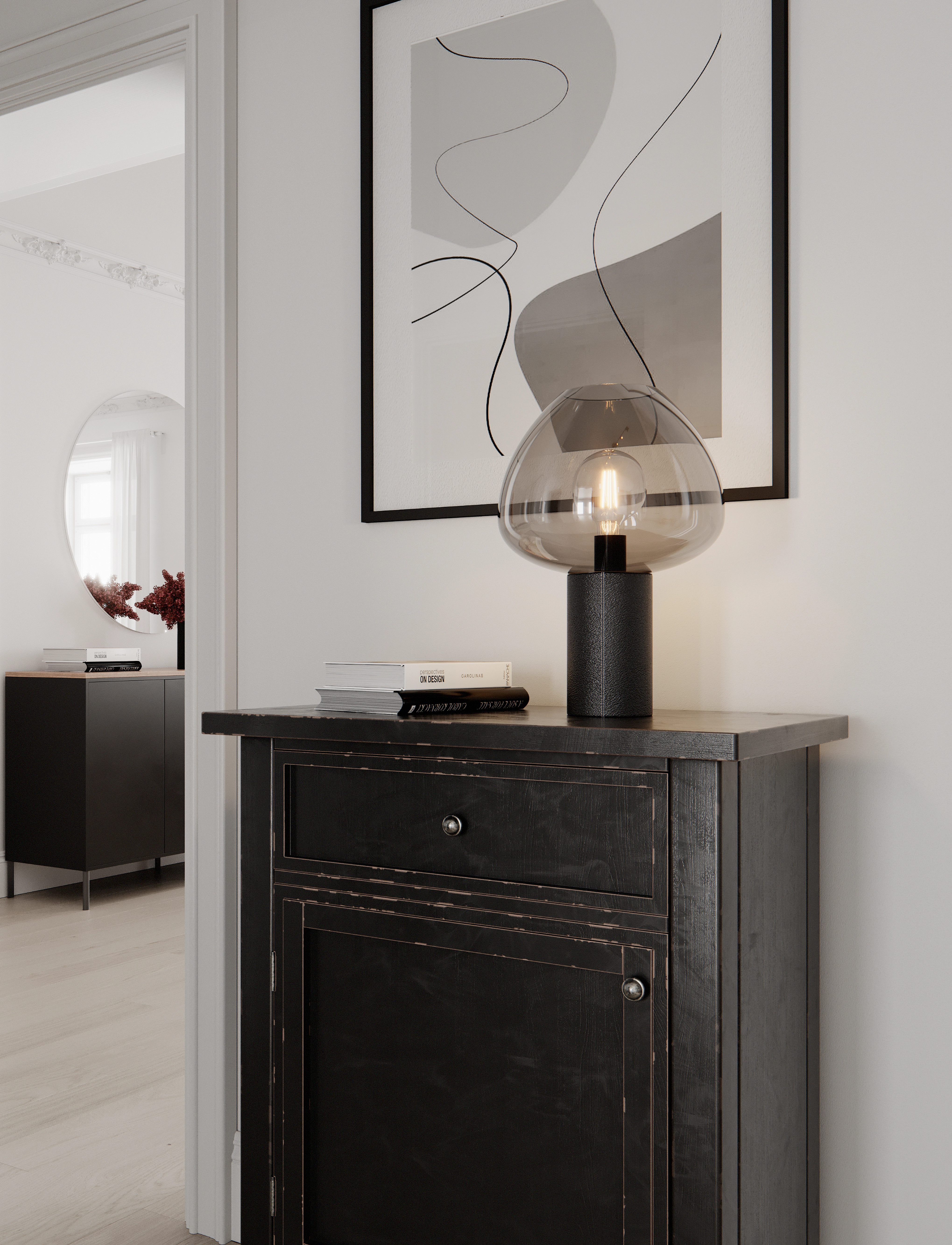By Rydéns Cozy Bordslampa, Ø29X41.5 cm x 29, Lamps, Grau - Table Homeware