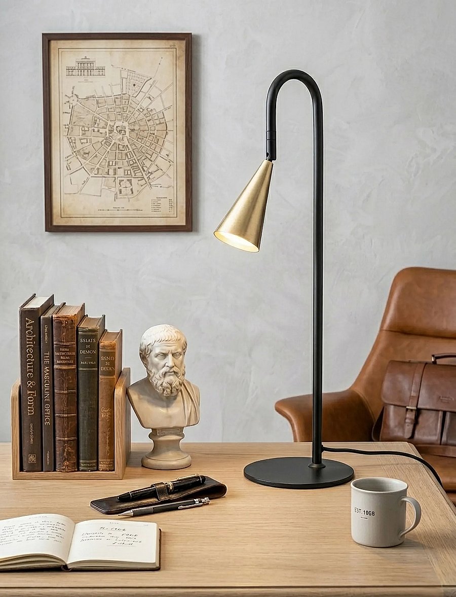 By Rydéns - Spline table light H55cm black/brass - laualambid - svart - 0