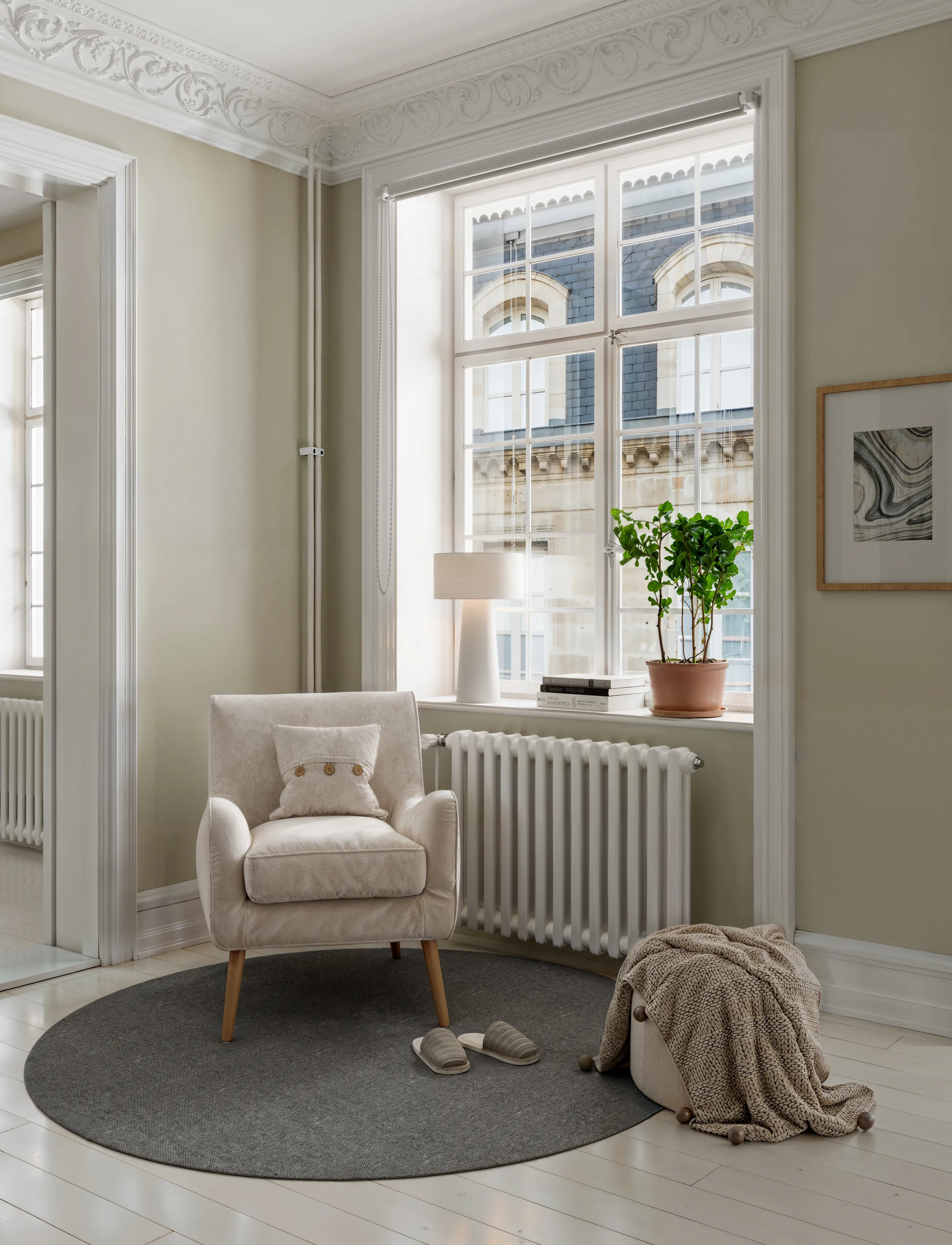 By Rydéns - Linum table light H50cm white - bordlamper - vit - 4