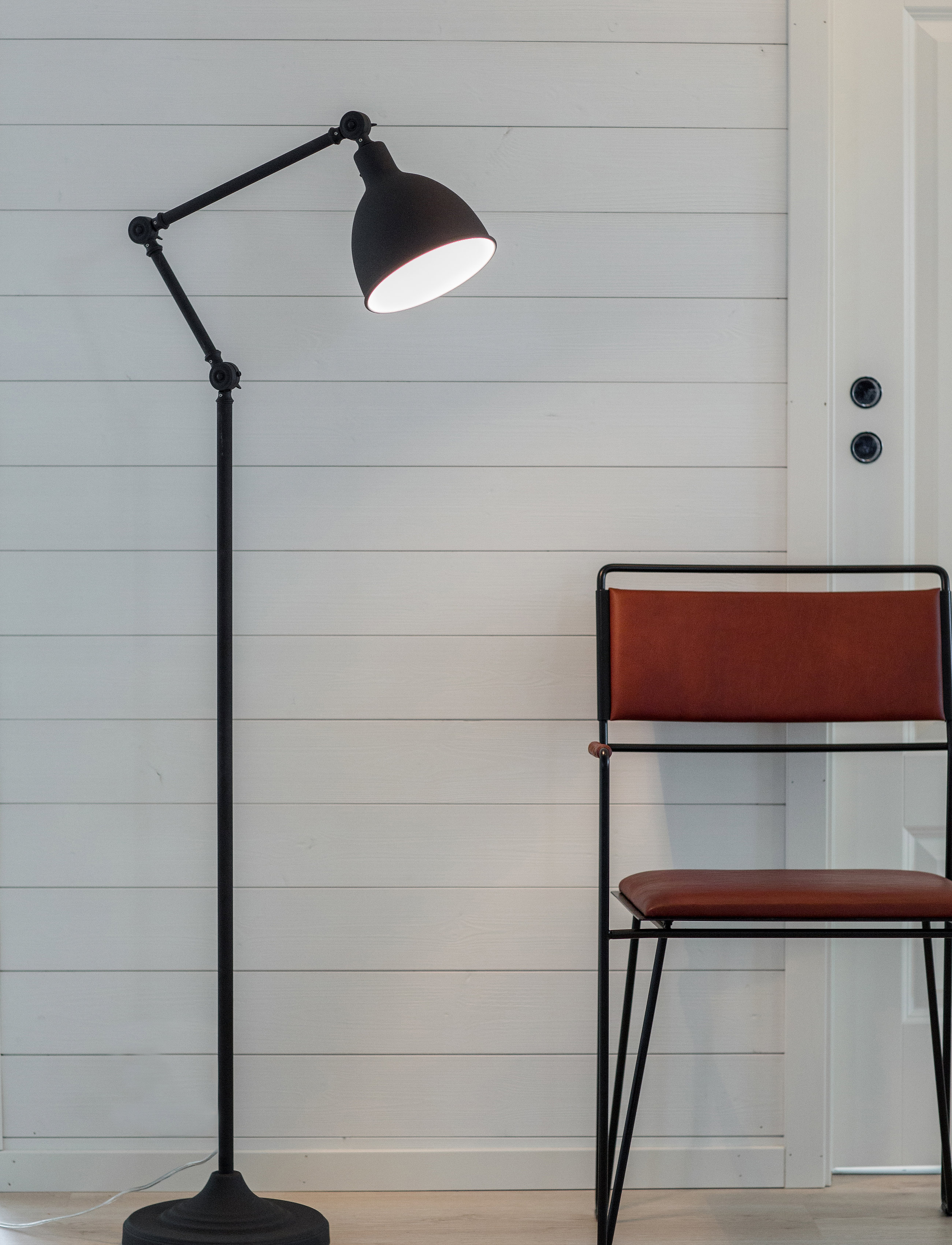 By Rydéns Bazar Floor Lamp, Ø26X147 cm, Lamps, Schwarz - Homeware
