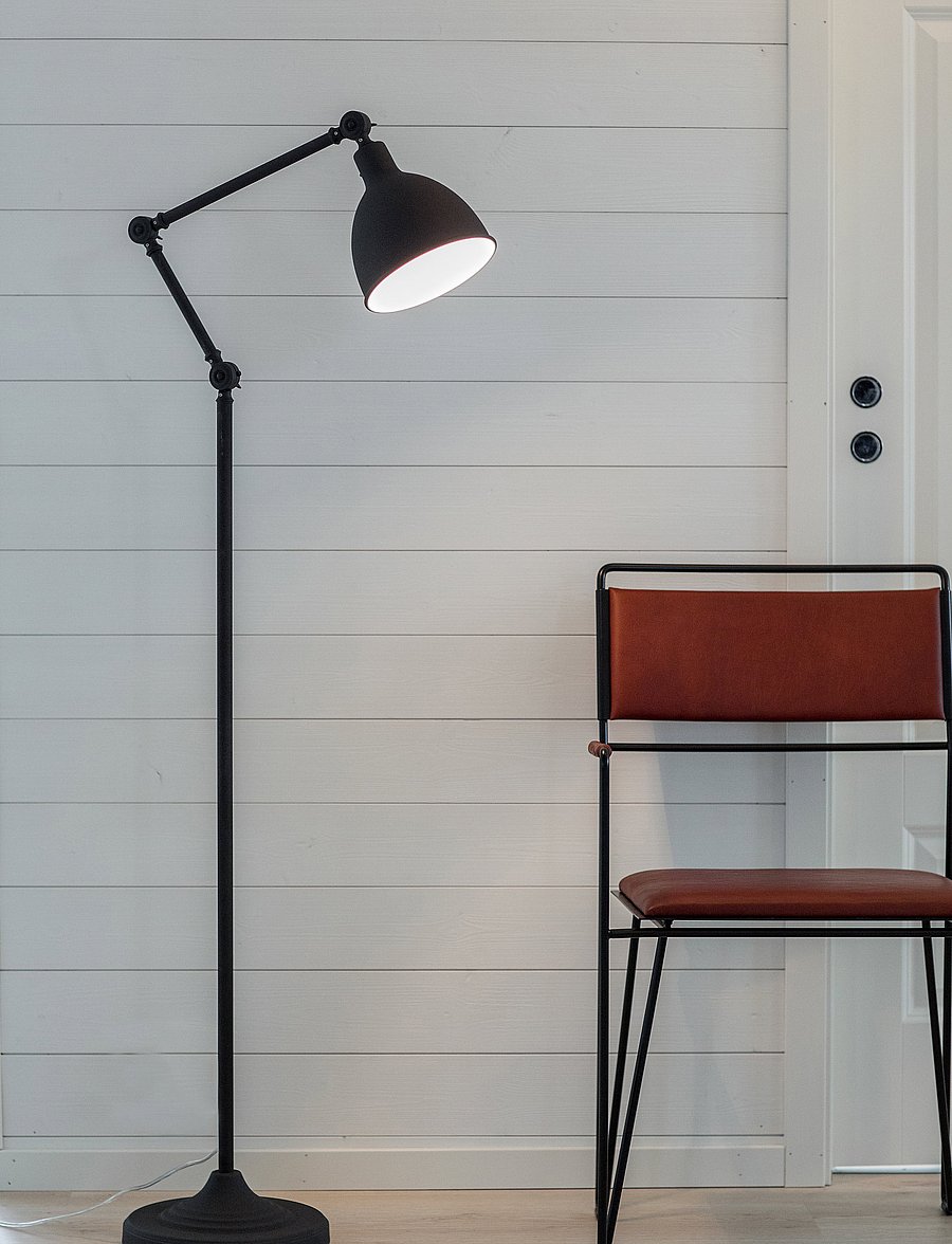 By Rydéns - Bazar Floor lamp - stehlampen - sandblack - 0