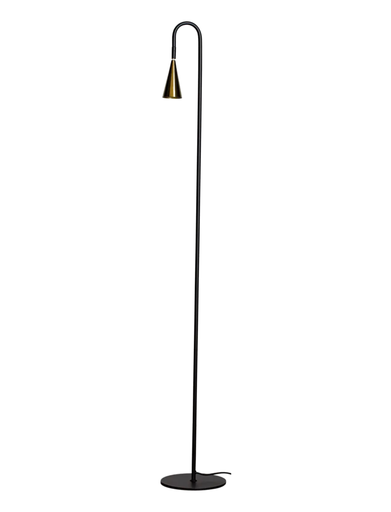 By Rydéns Spline floor light H140cm black/brass - Belysning - SVART/MÄSSING / black