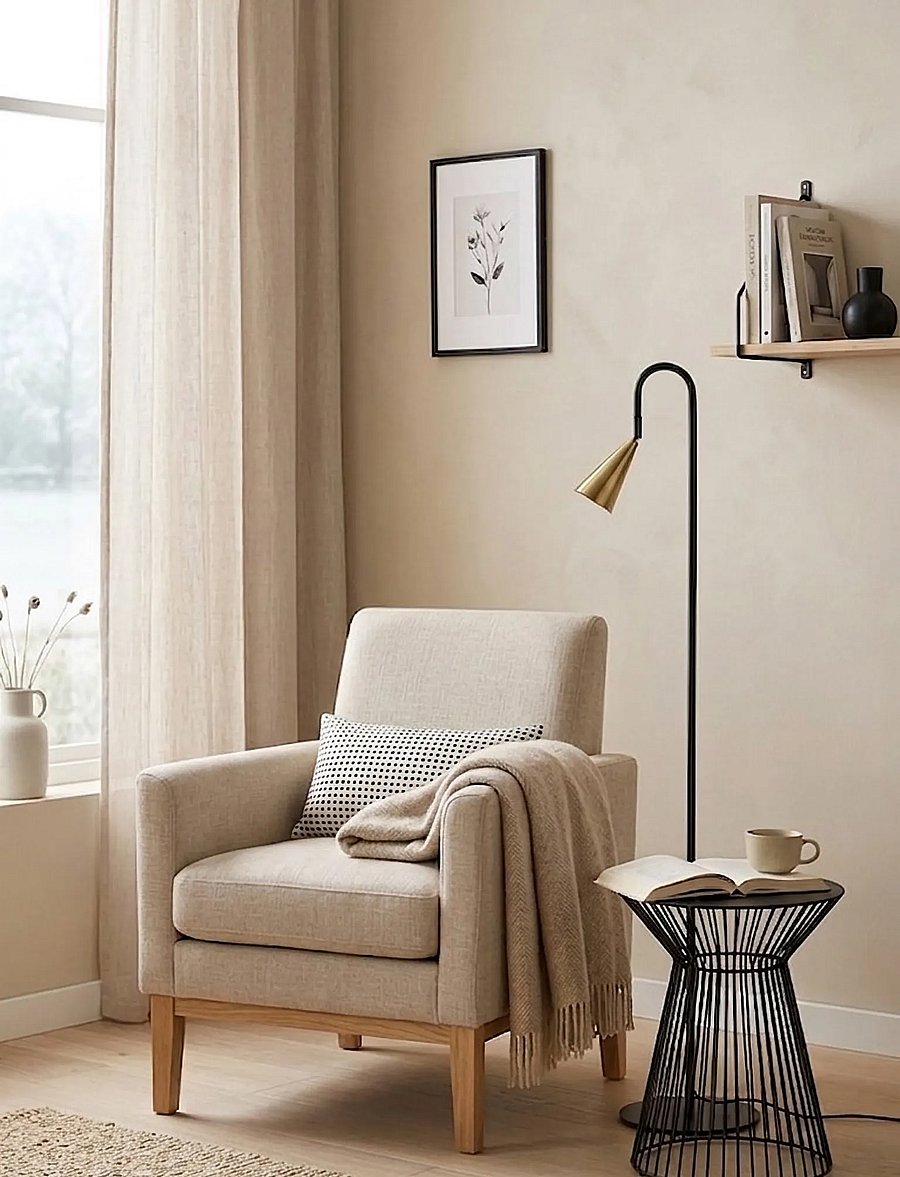 By Rydéns - Spline floor light H140cm black/brass - stehlampen - svart/mÄssing - 0