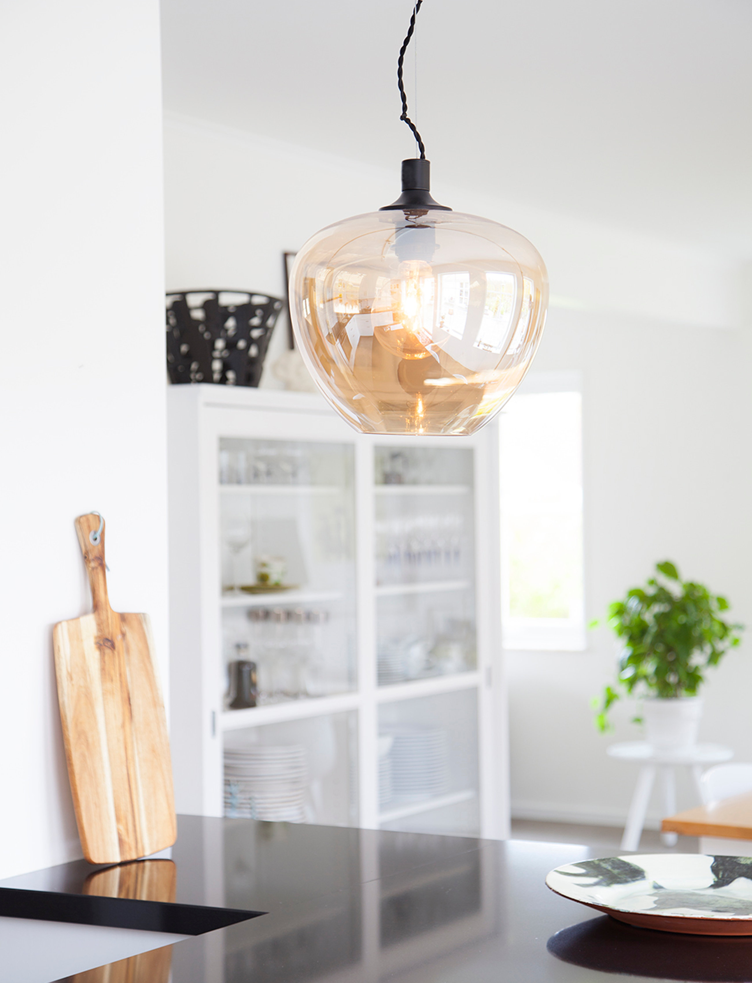By Rydéns Bellissimo Pendant Light, Ø28.0X25 cm, Ceiling Lamps, Gold - Homeware