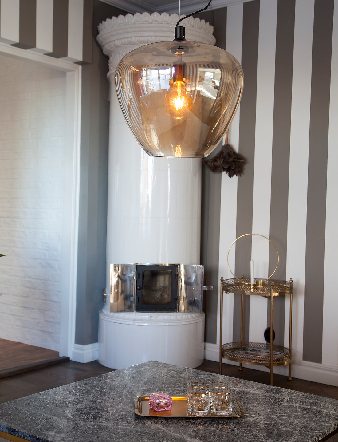 By Rydéns - Bellissimo Grande Hanginglamp - pendellampen - amber - 1