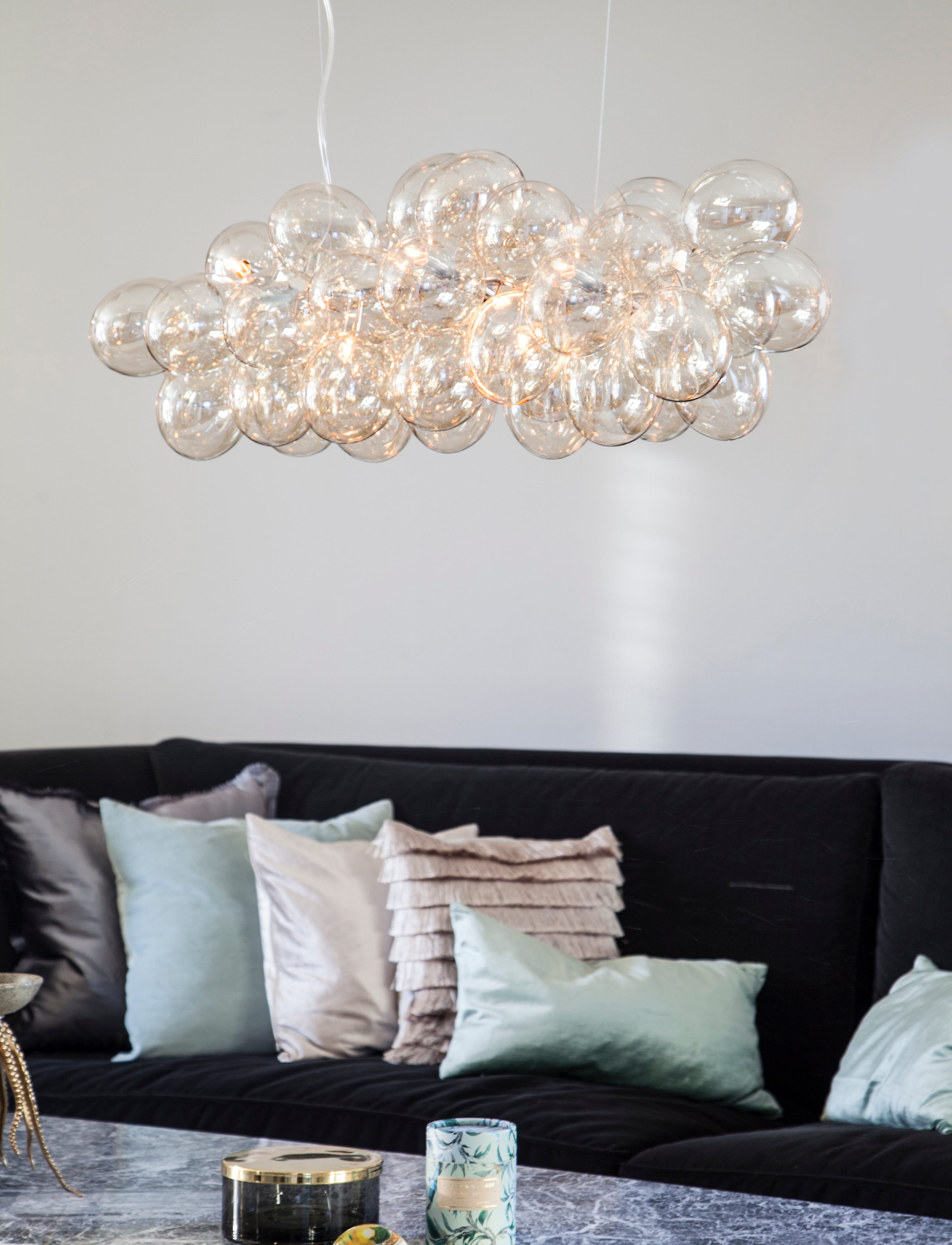 By Rydéns Gross Bar Ceilinglamp L80Cm, Ø36.0X80X cm, Ceiling Lamps, Gold - Pendant Homeware