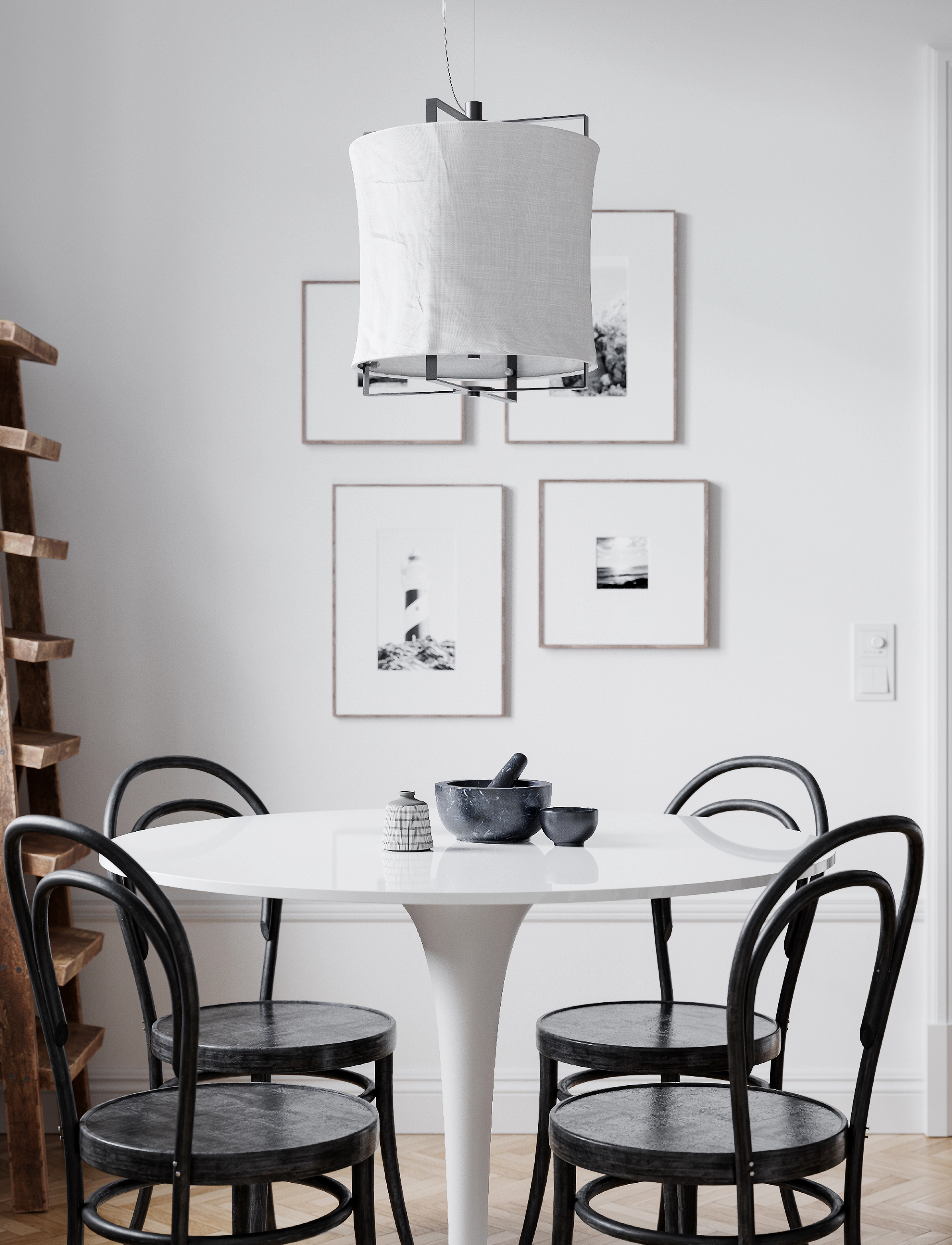 By Rydéns - Softy Ceiling Lamp - ceiling lights - black / white - 2