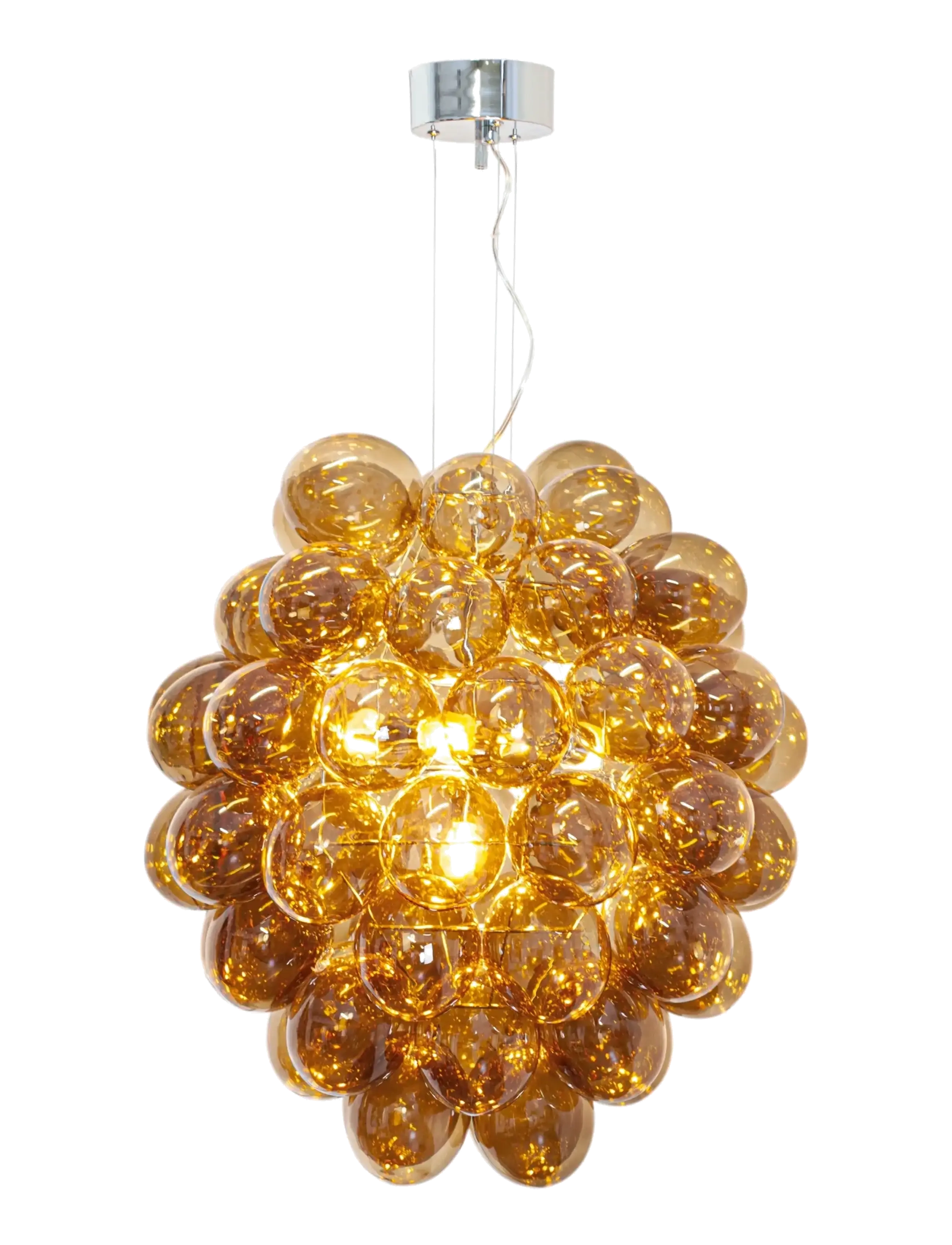 By Rydéns Deluxe hanging lamp - Deckenleuchte - COGNAC / beige