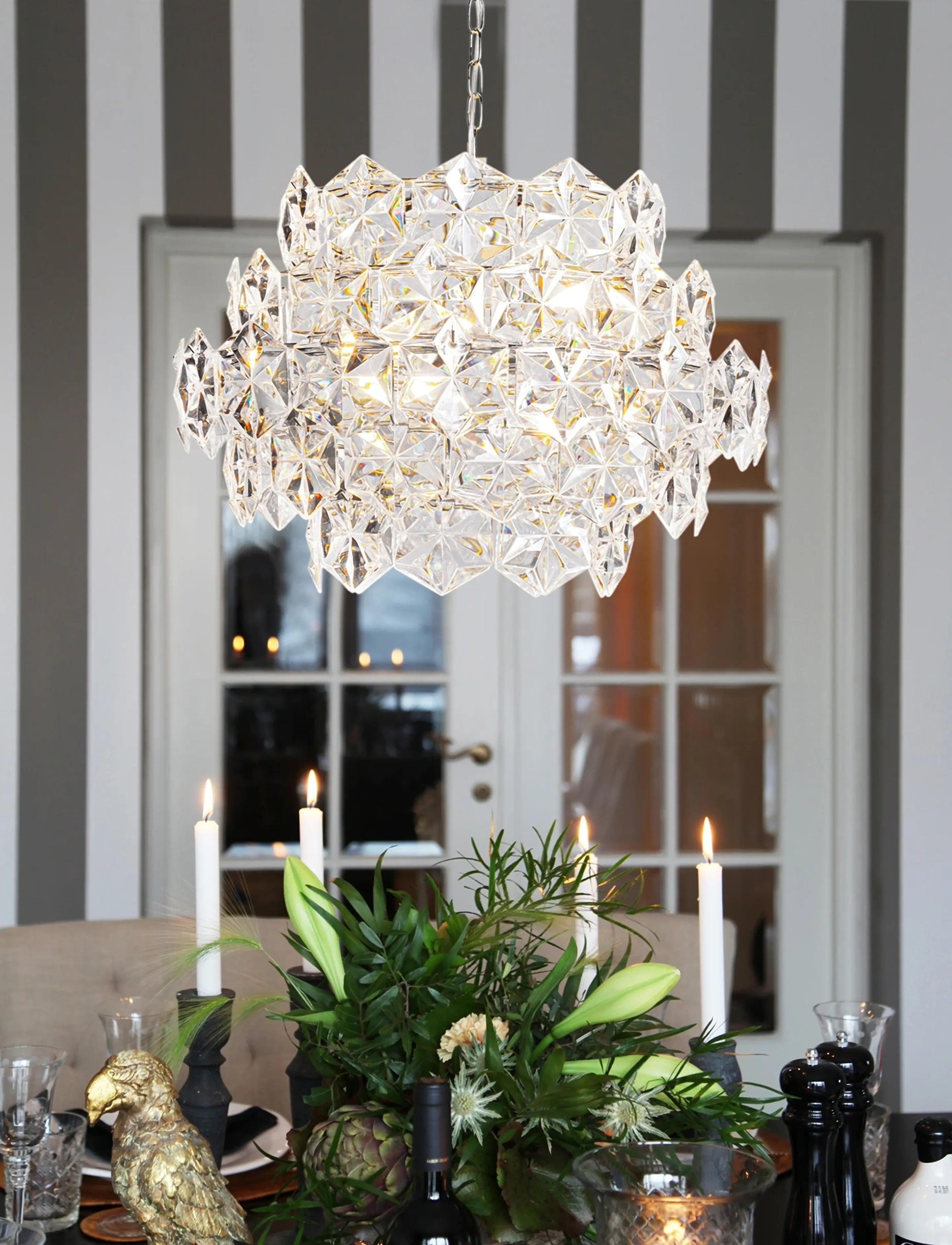 By Rydéns Pendantl Amp Monarque Mini, 42X58 cm, Ceiling Lamps, Silber - Pendant Homeware