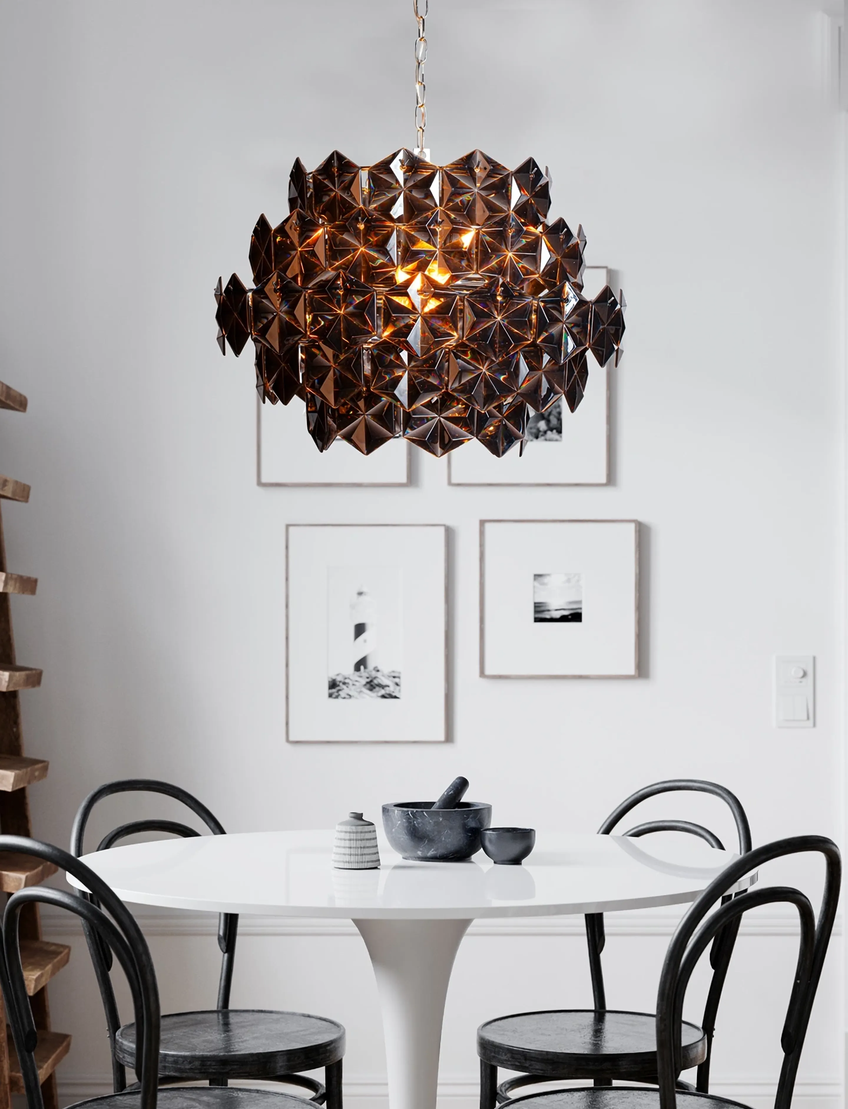 By Rydéns Pendant Lamp Monarque Mini, 42X58 cm, Ceiling Lamps, Schwarz - Homeware