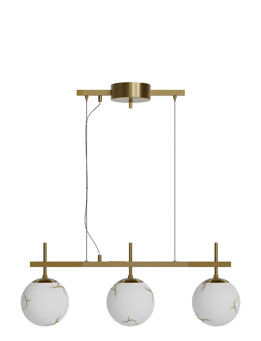 By Rydéns - Bellagio hanging lamp - pendellampen - brass/white - 1