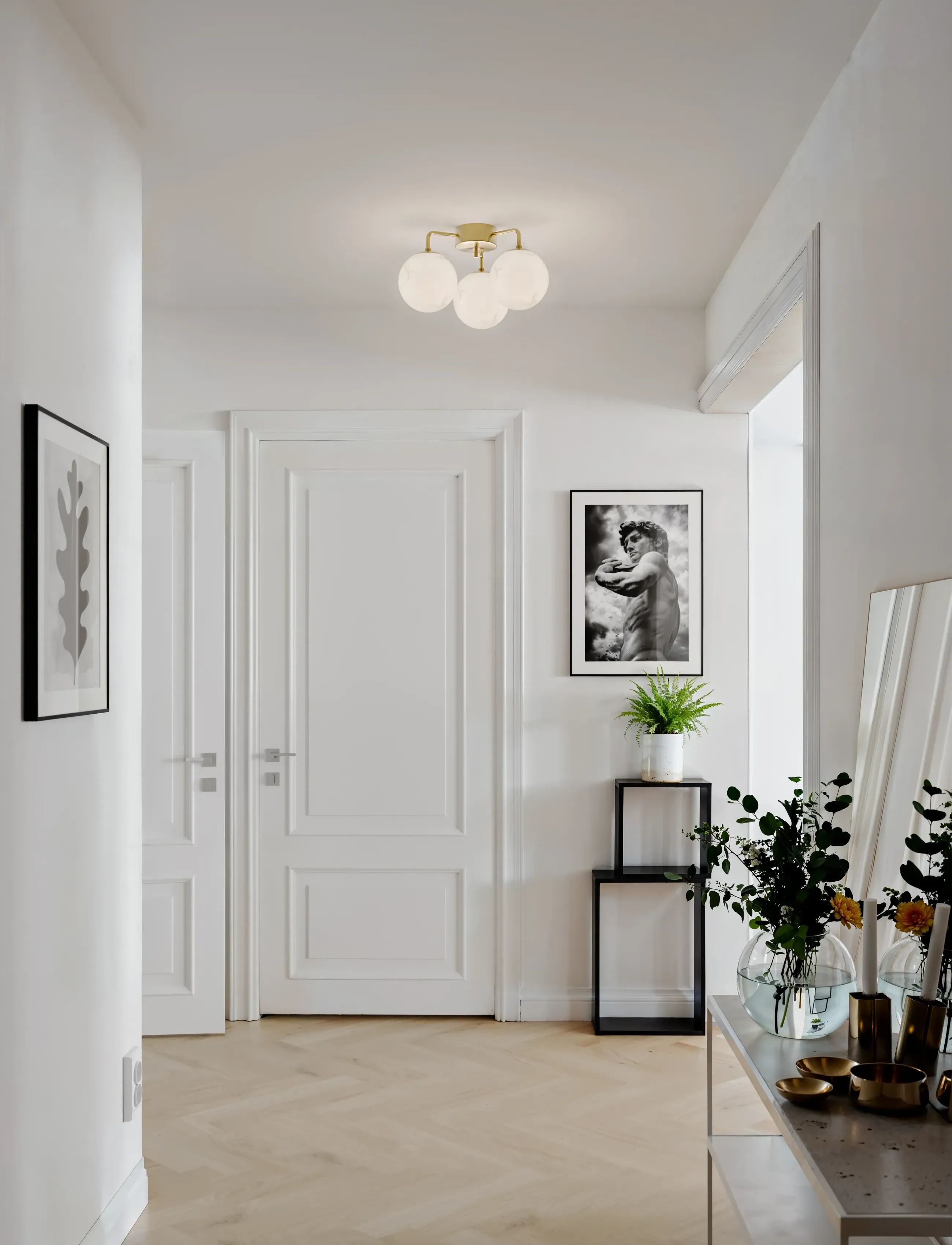 By Rydéns Bellagio Ceiling Lamp, Ø27X50 cm, Lamps, Gold - Flush Mount Lights, Homeware