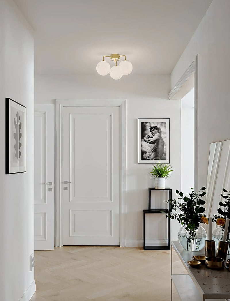 By Rydéns - Bellagio ceiling lamp - podtynkowe lampy sufitowe - brass/white - 0