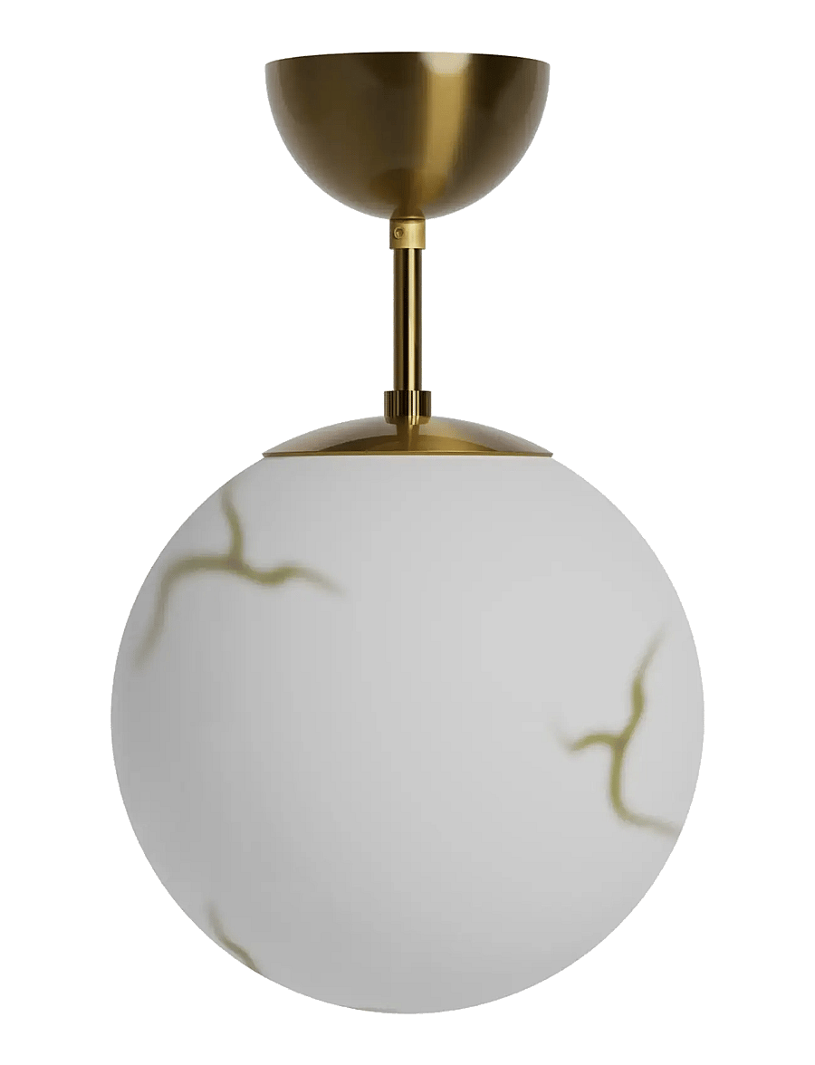 By Rydéns - Bellagio hanging lamp - pendellampen - brass/white - 1