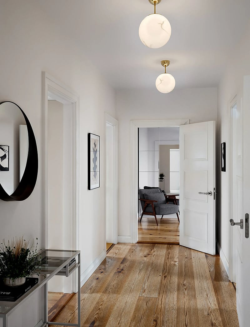 By Rydéns - Bellagio hanging lamp - pendler - brass/white - 2